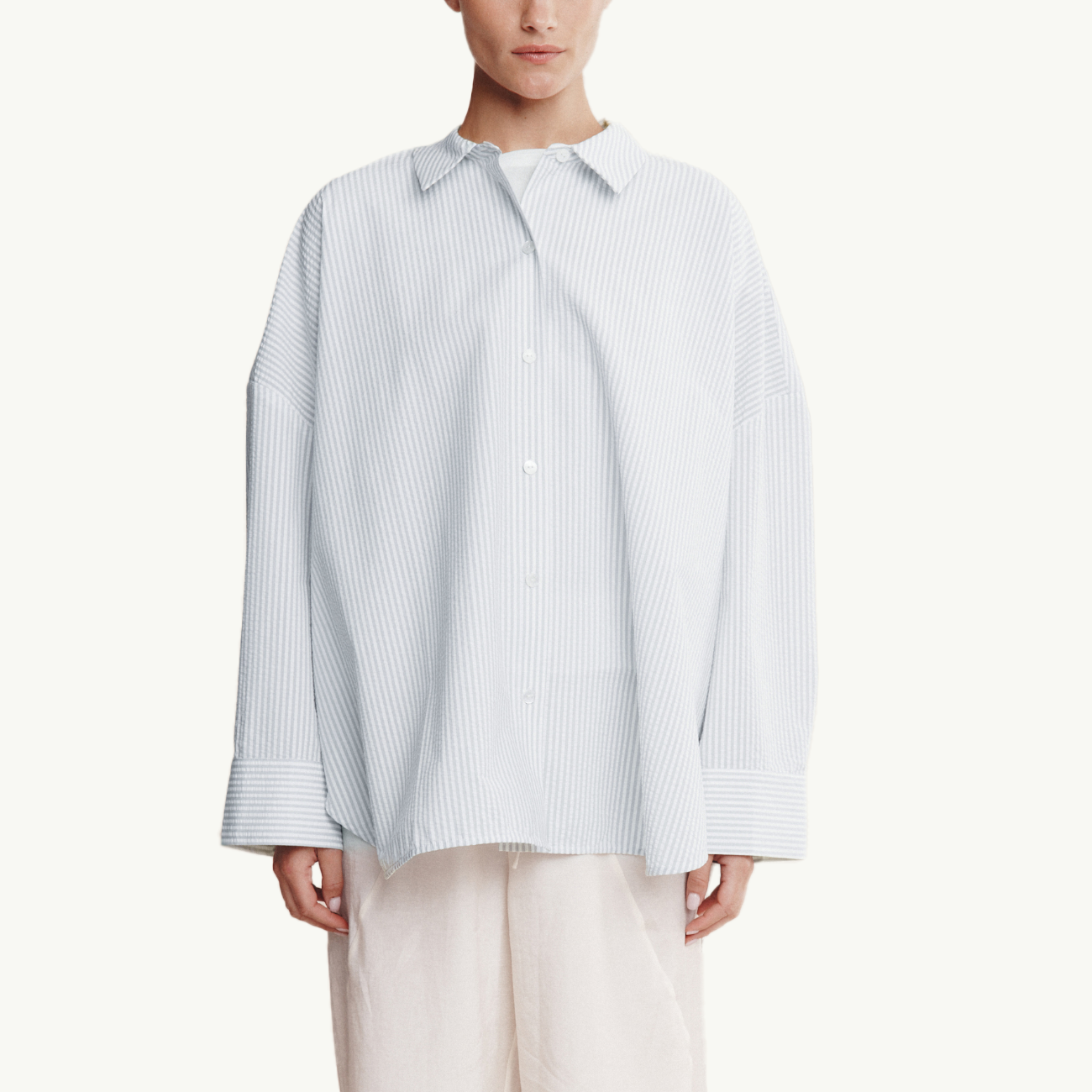 Mella Shirt - Mist Stripe