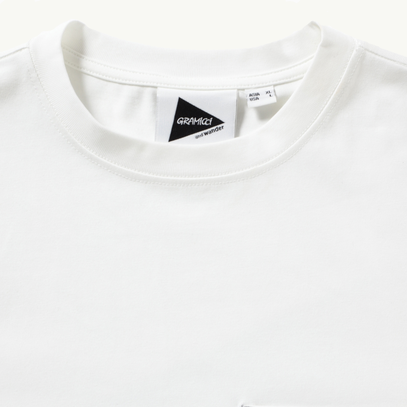 Gramicci x And Wander Backprint LS Tee - White