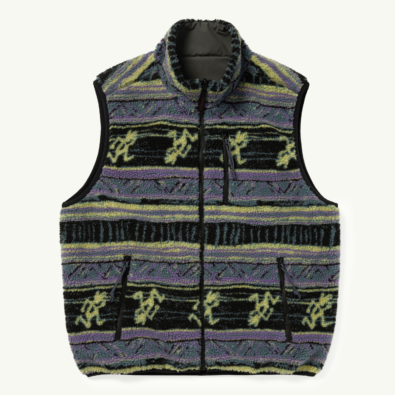 this is never that x Gramicci Reversible Fleece Vest - Multi