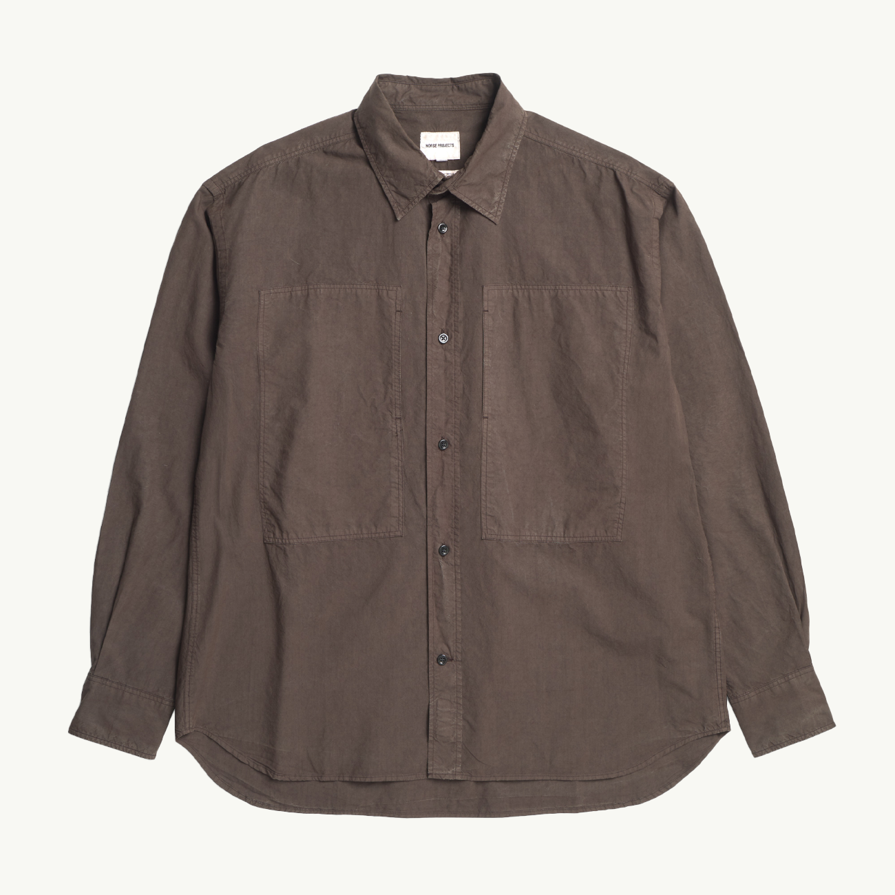 Ole Fatigue Cotton Tencel Shirt - Espresso