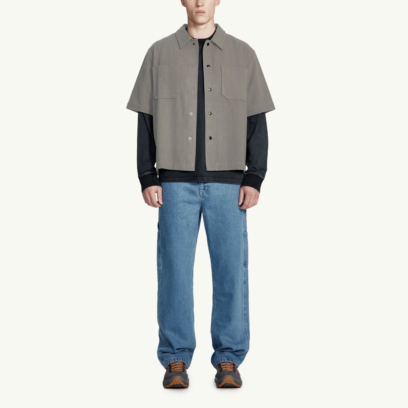 Box Fit Shirt - Smoke