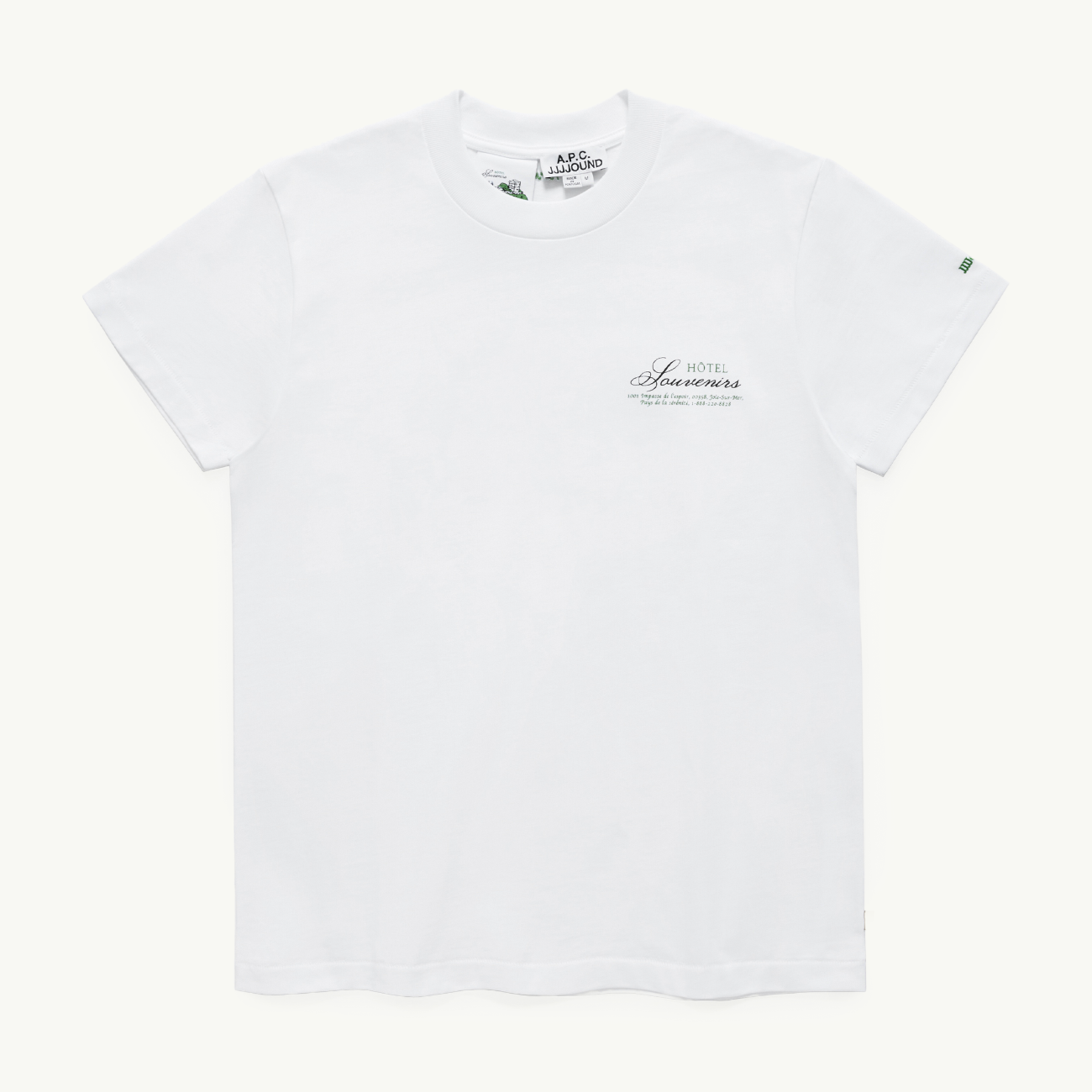 A.P.C. x JJJJound T-Shirt Hotel - Blanc
