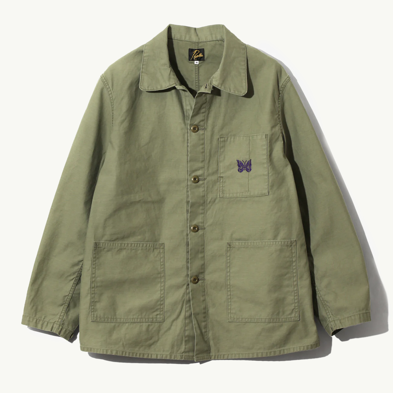 Reversed Sateen Coverall Jacket - Olive