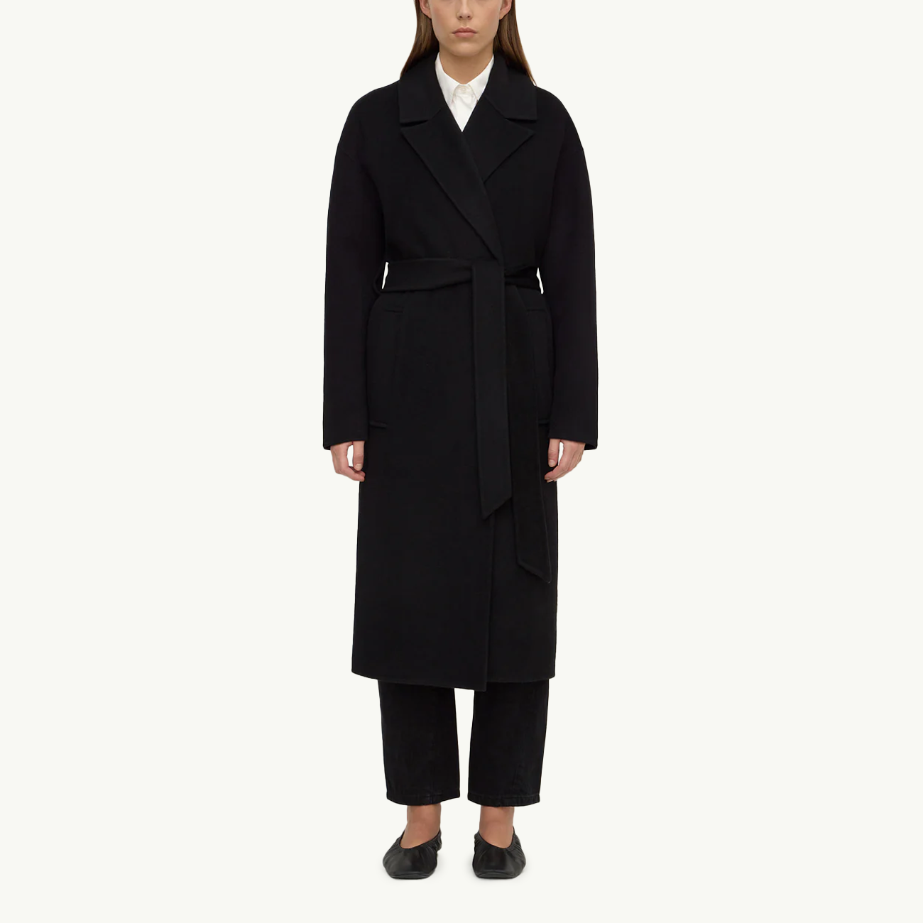 Ivy Wool Coat - Black