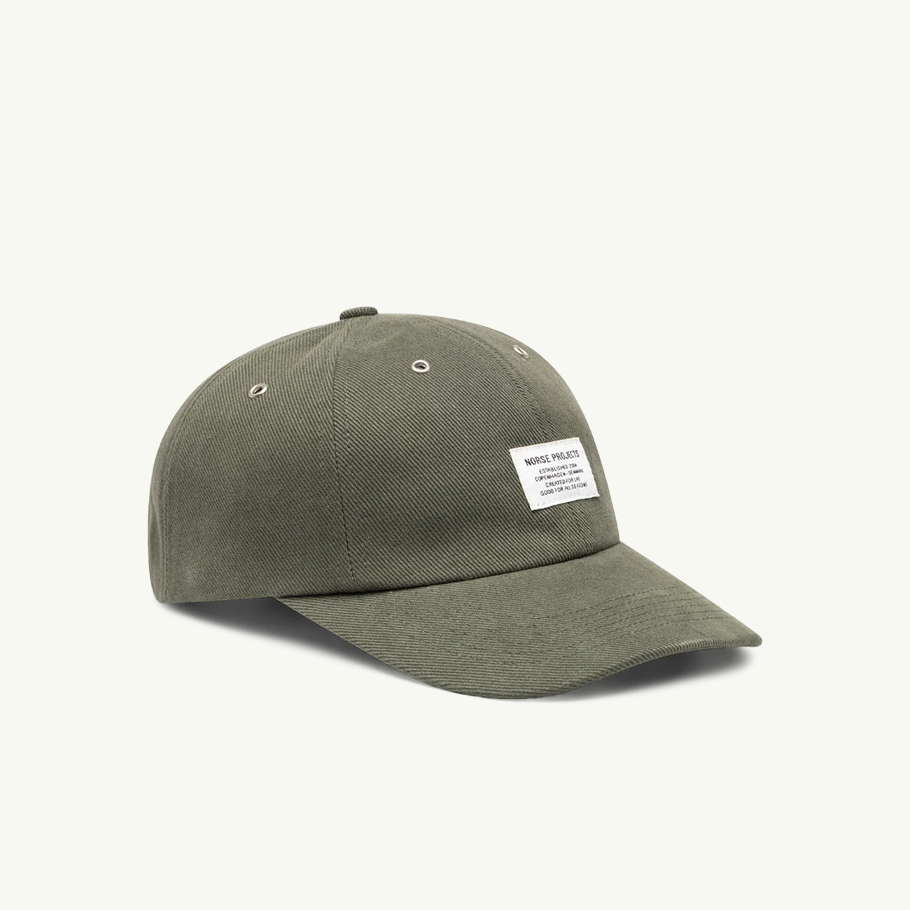 Bull Twill Denim 6-Panel Cap - Dusty Olive