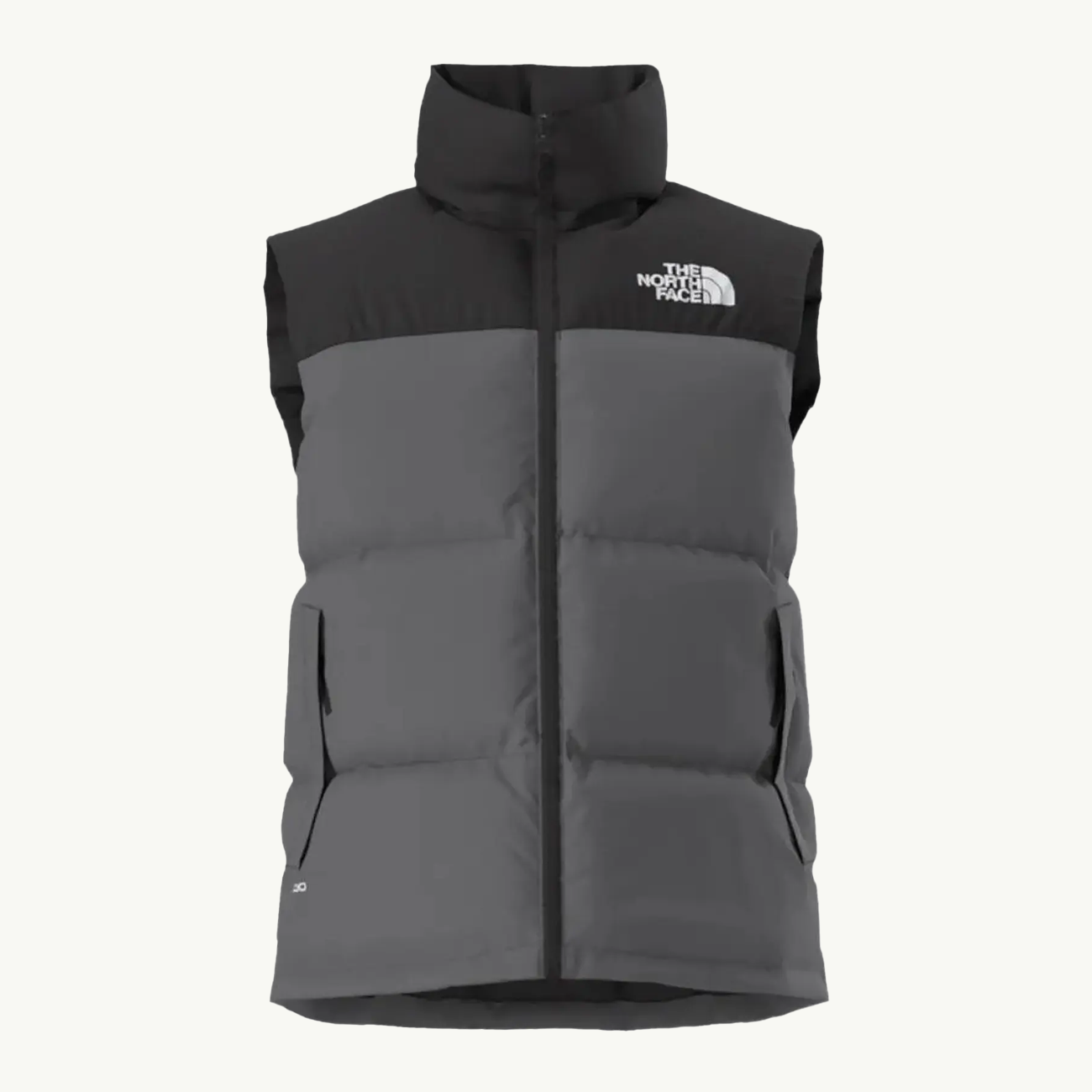96 Retro Nuptse Vest - Smoked Pearl/TNF Black