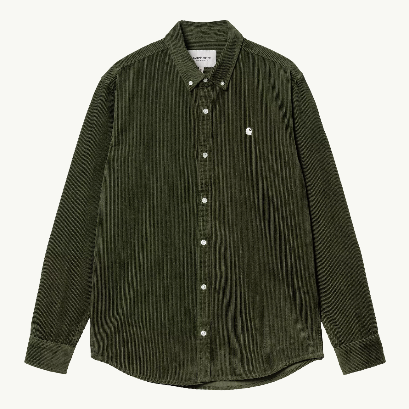 LS Madison Cord Shirt - Tarragon/Wax