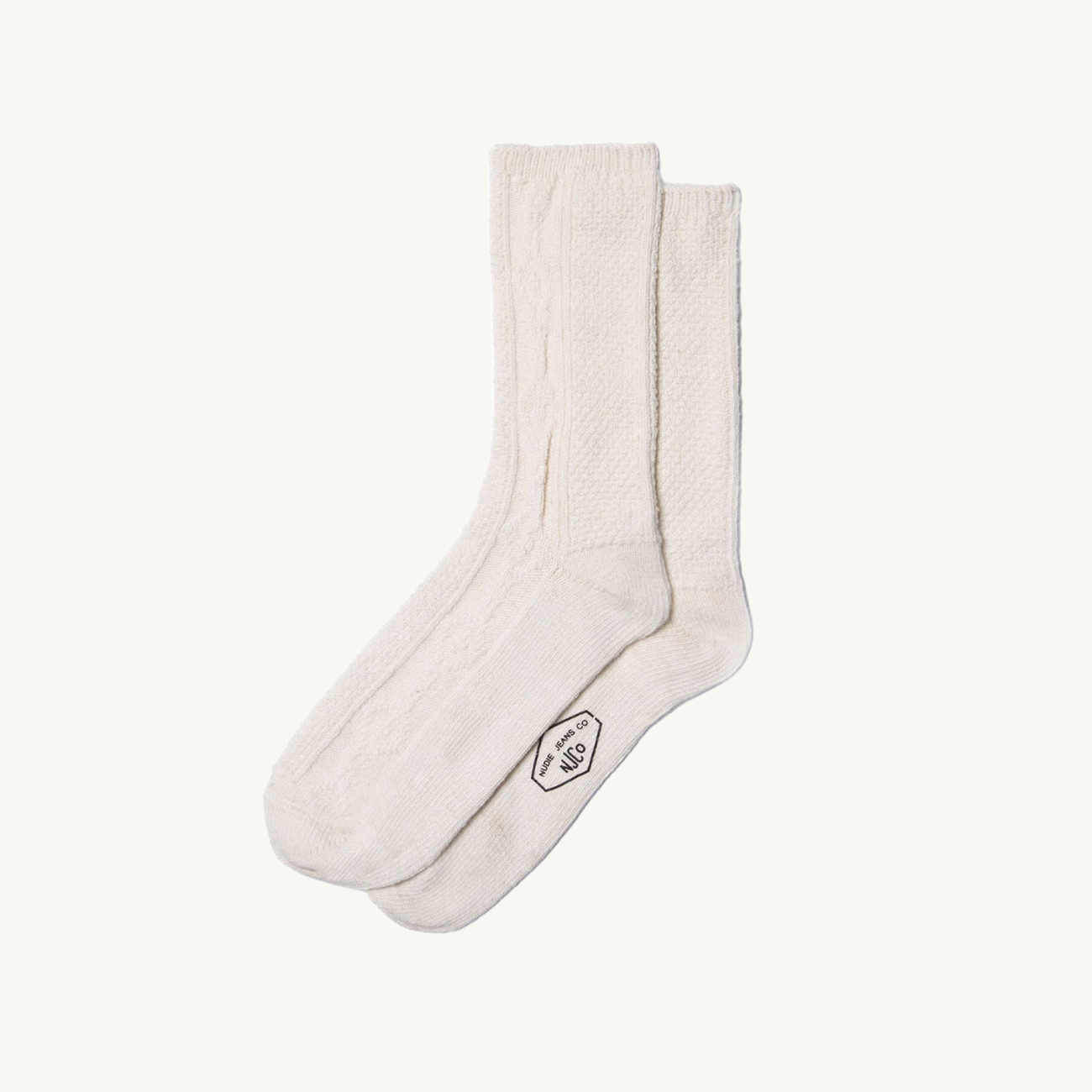 Cable Socks - Off White