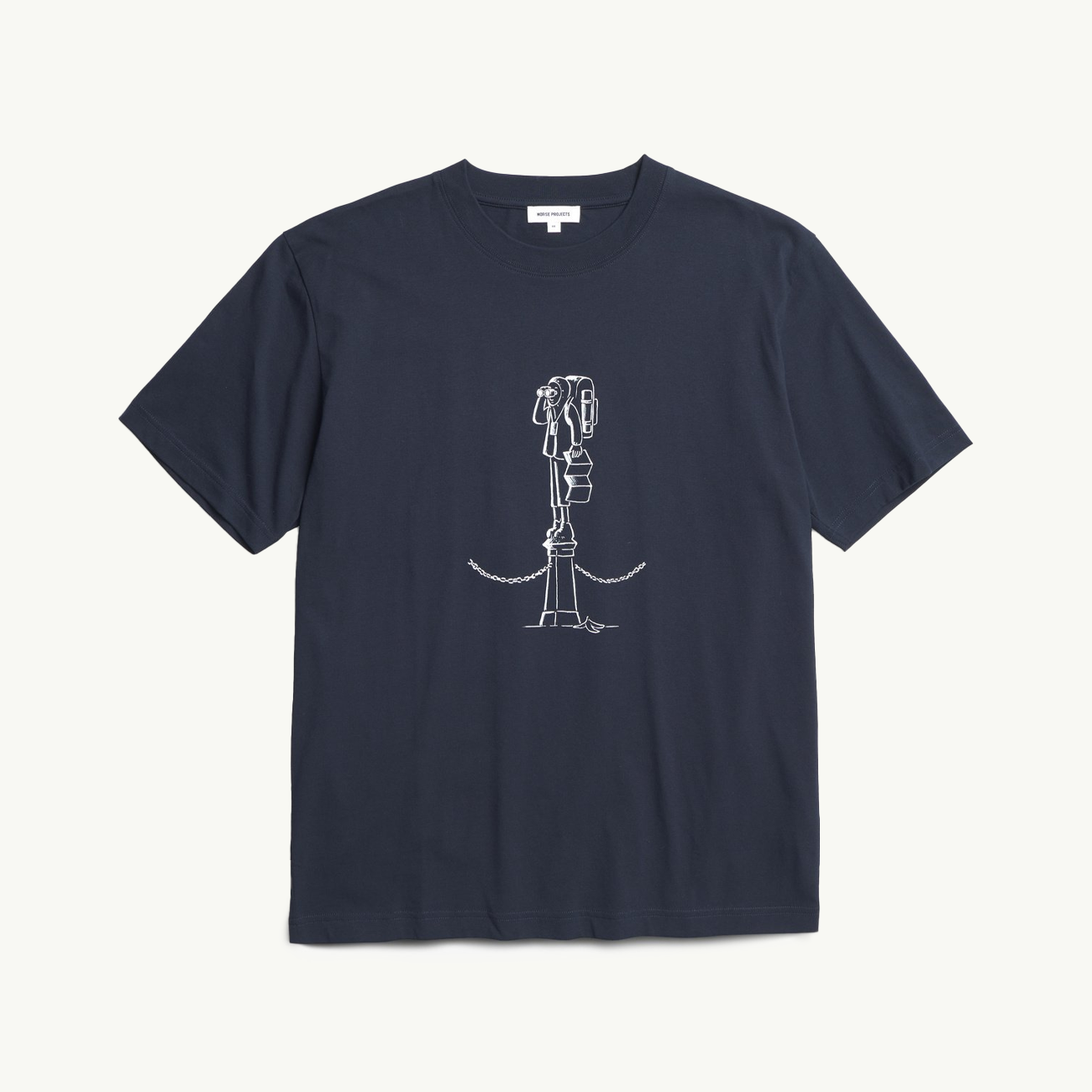 Norse x Daniel Frost Map Master Print T-Shirt - Dark Navy