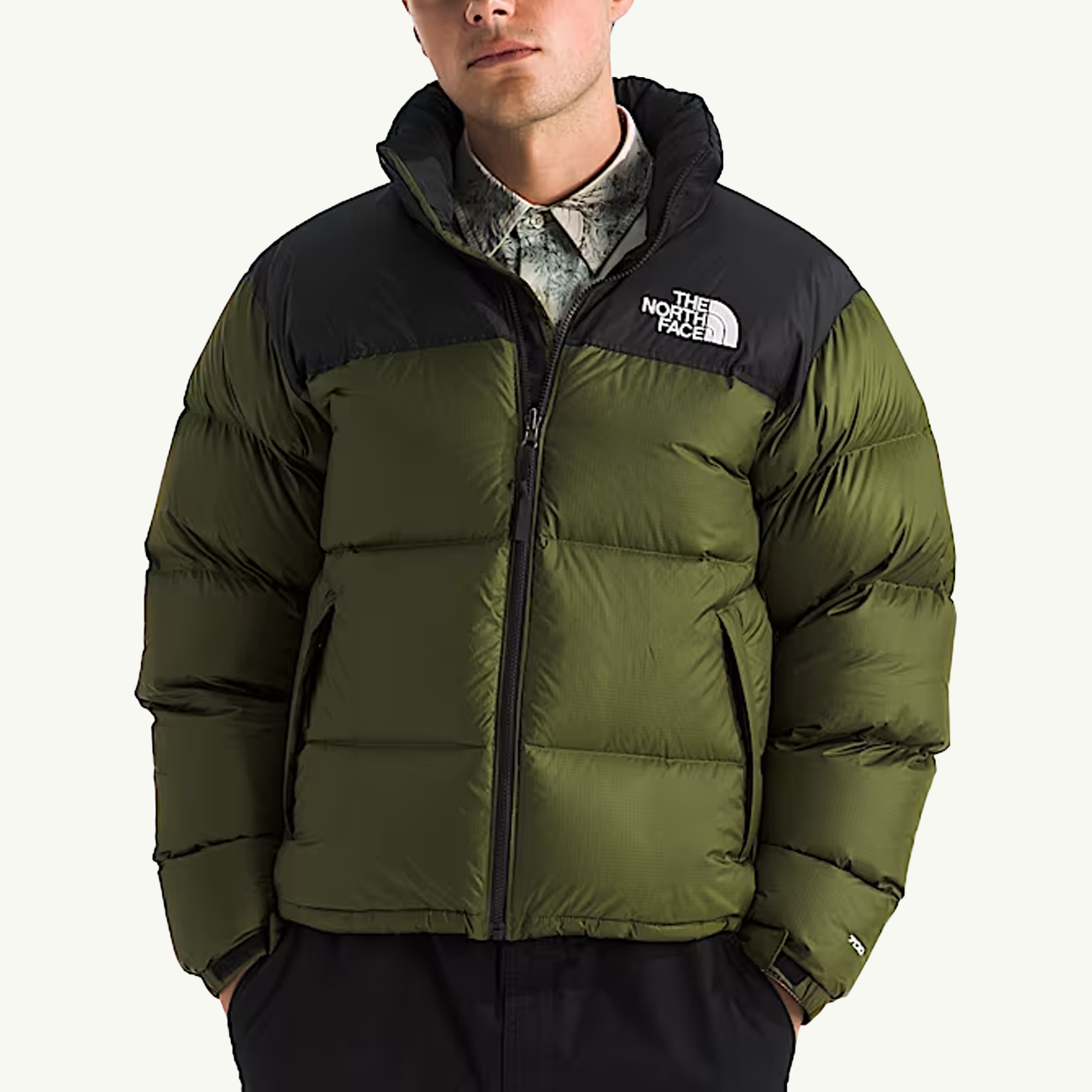 96 Retro Nuptse Jacket - Woodland Green/TNF Black