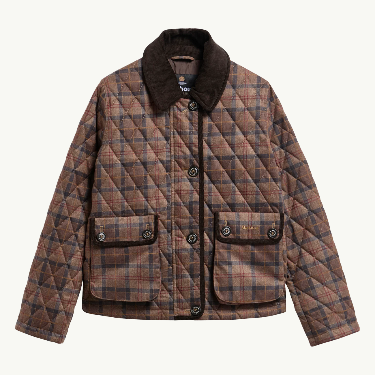 Loudon Quilted Jacket - Muted Tartan