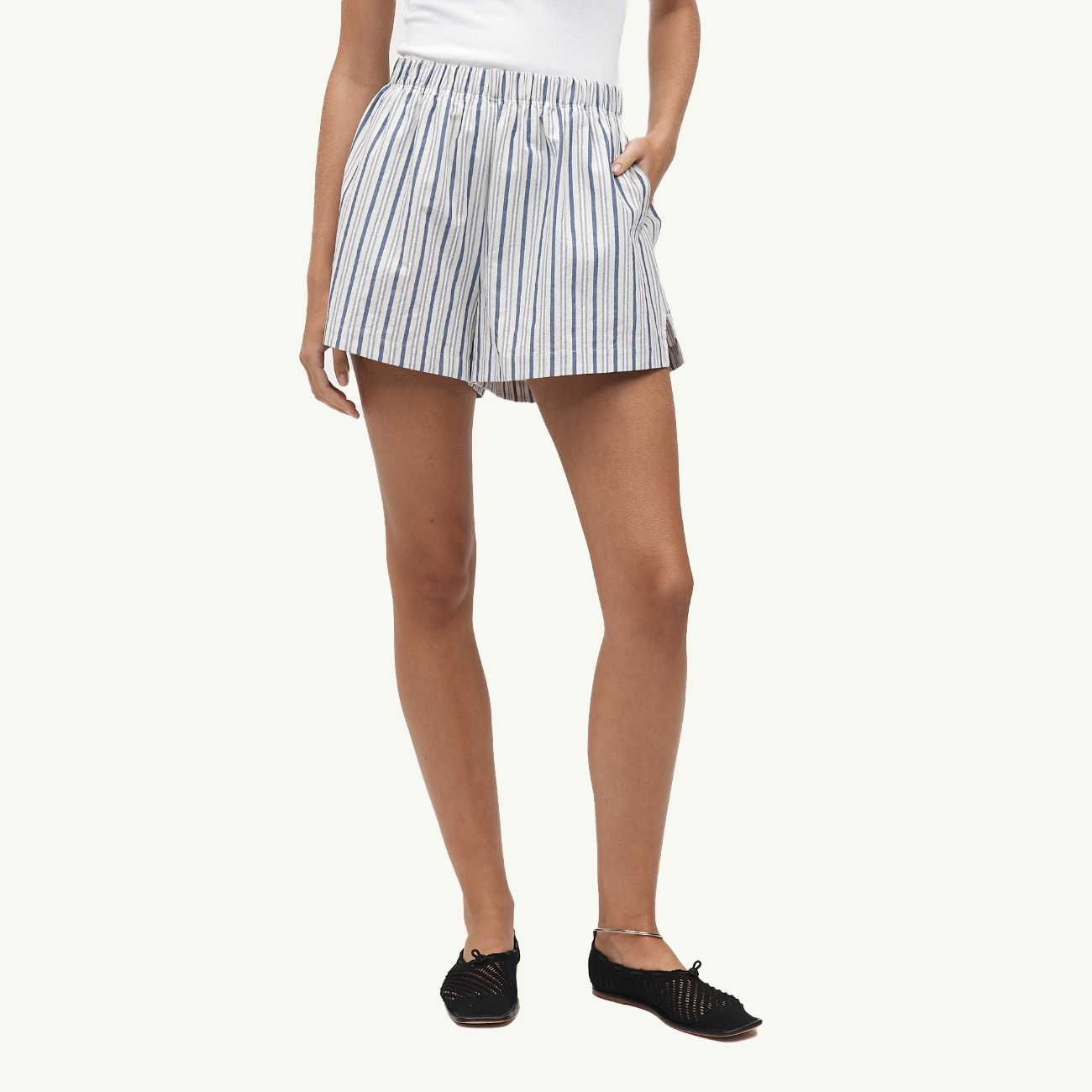 Alisa Short - Cerulean Stripe