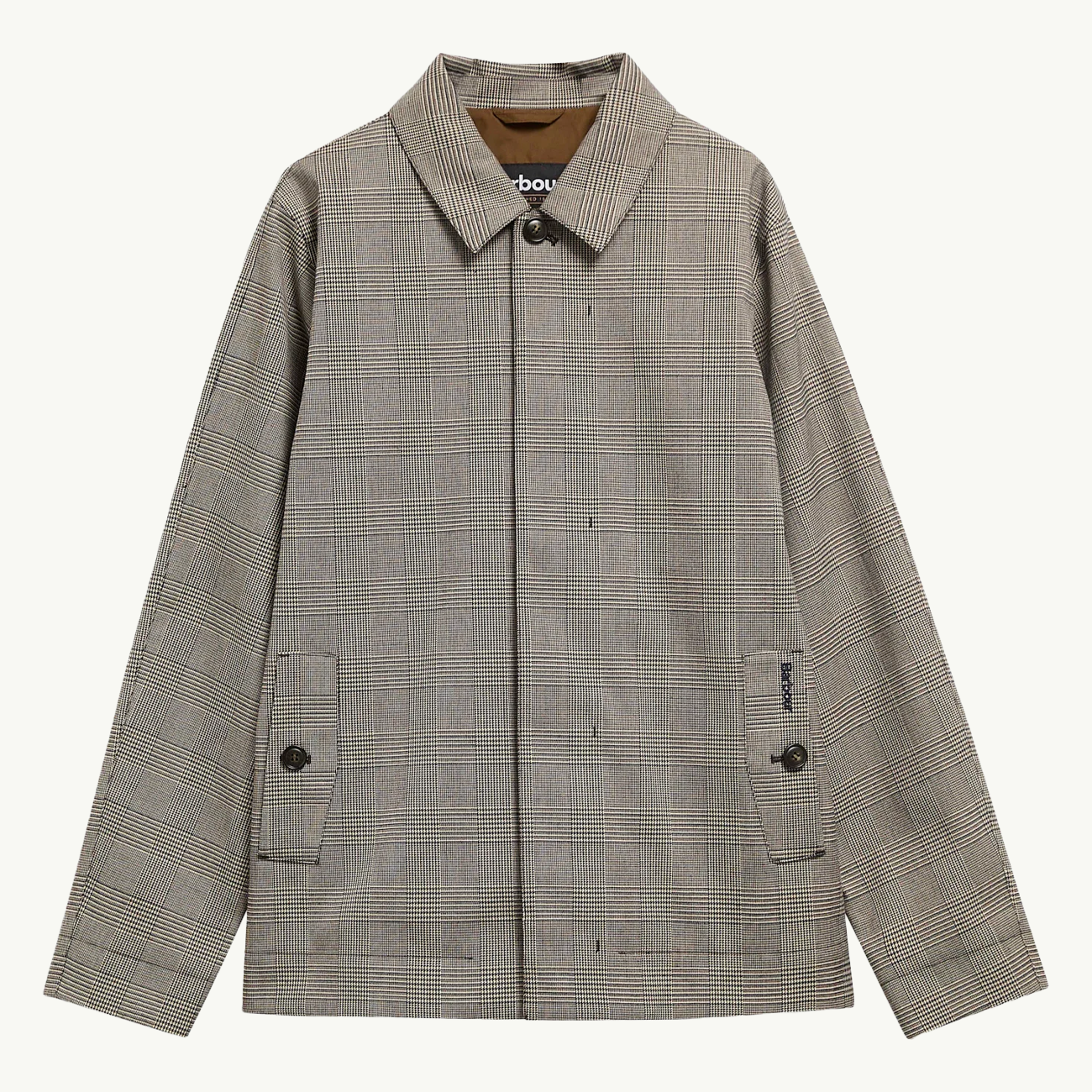 Modern Short Lorden Showerproof Mac - Prince Of Wales Check