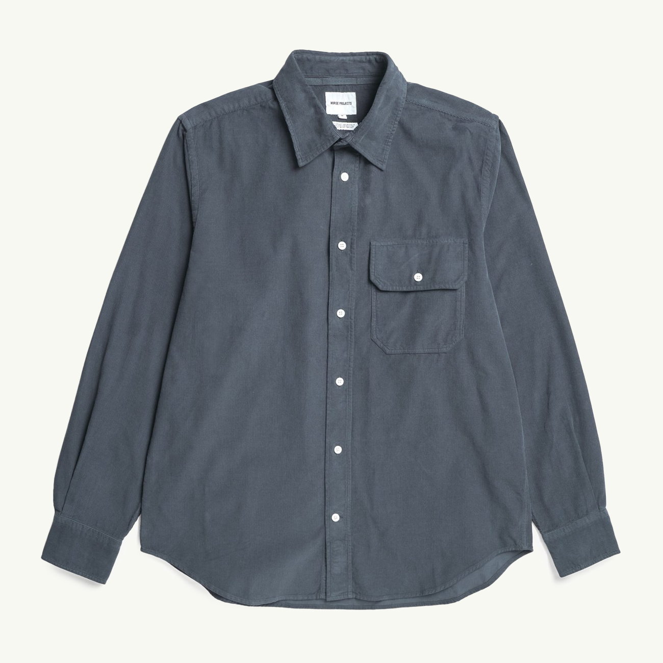 Algot Relaxed Micro Cord Shirt - Graphite