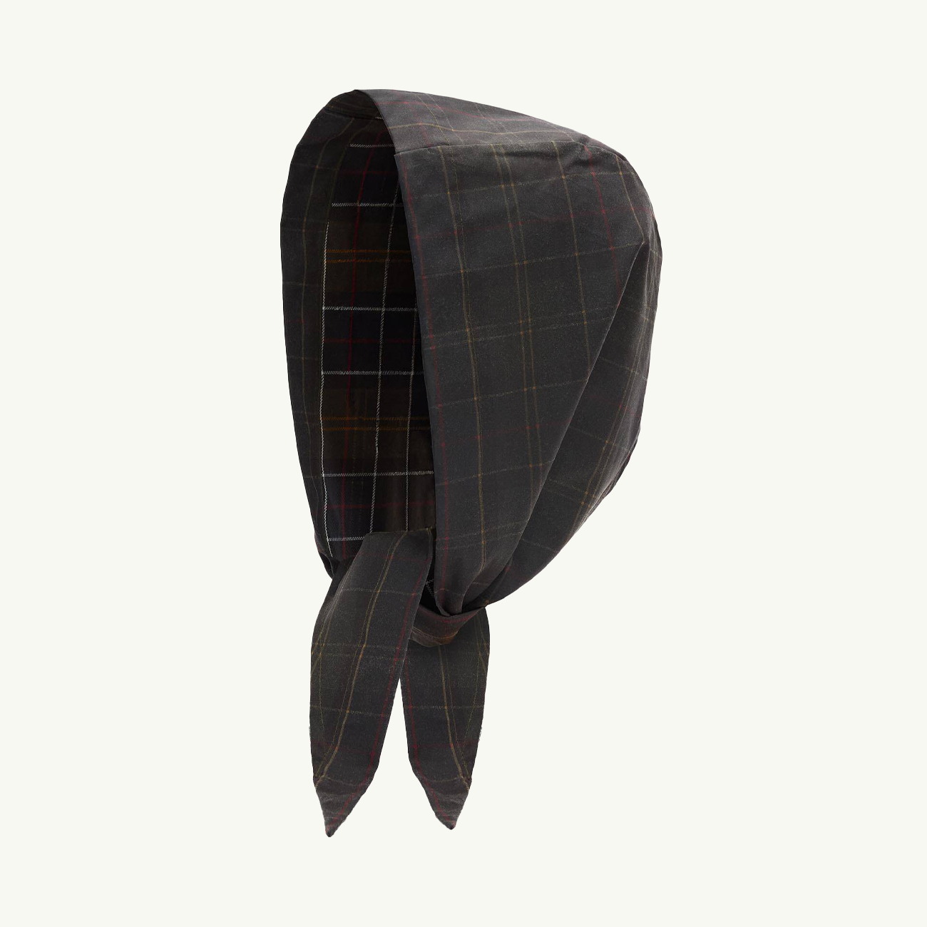 Arlene Wax Tie Headscarf - Classic Tartan