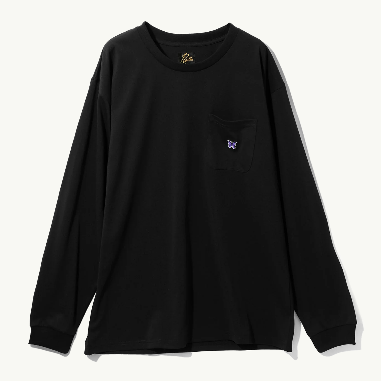 LS Crew Neck Tee Poly Jersey - Black