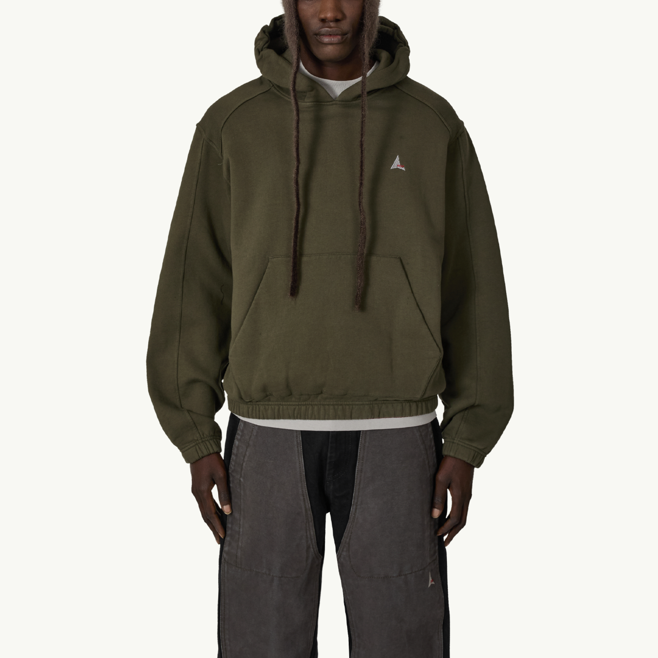 Logo 490Gsm Hoodie - Olive