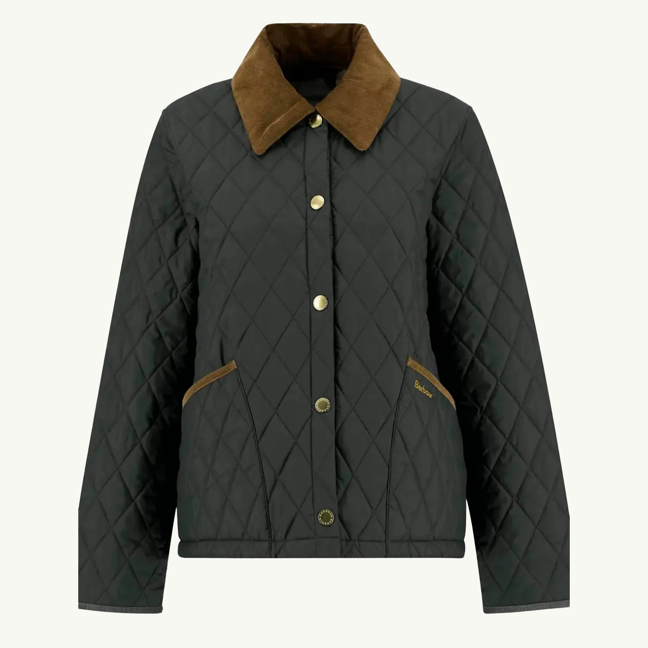 Icons Cropped Liddesdale Quilted Jacket - Sage/Ancient