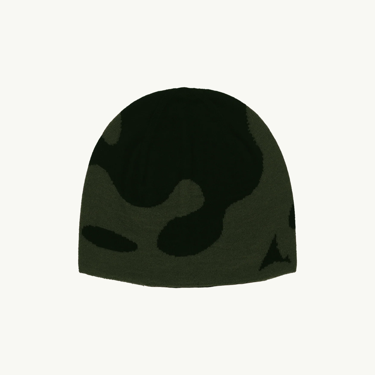 Magma Wool Beanie - Dark Green/Black