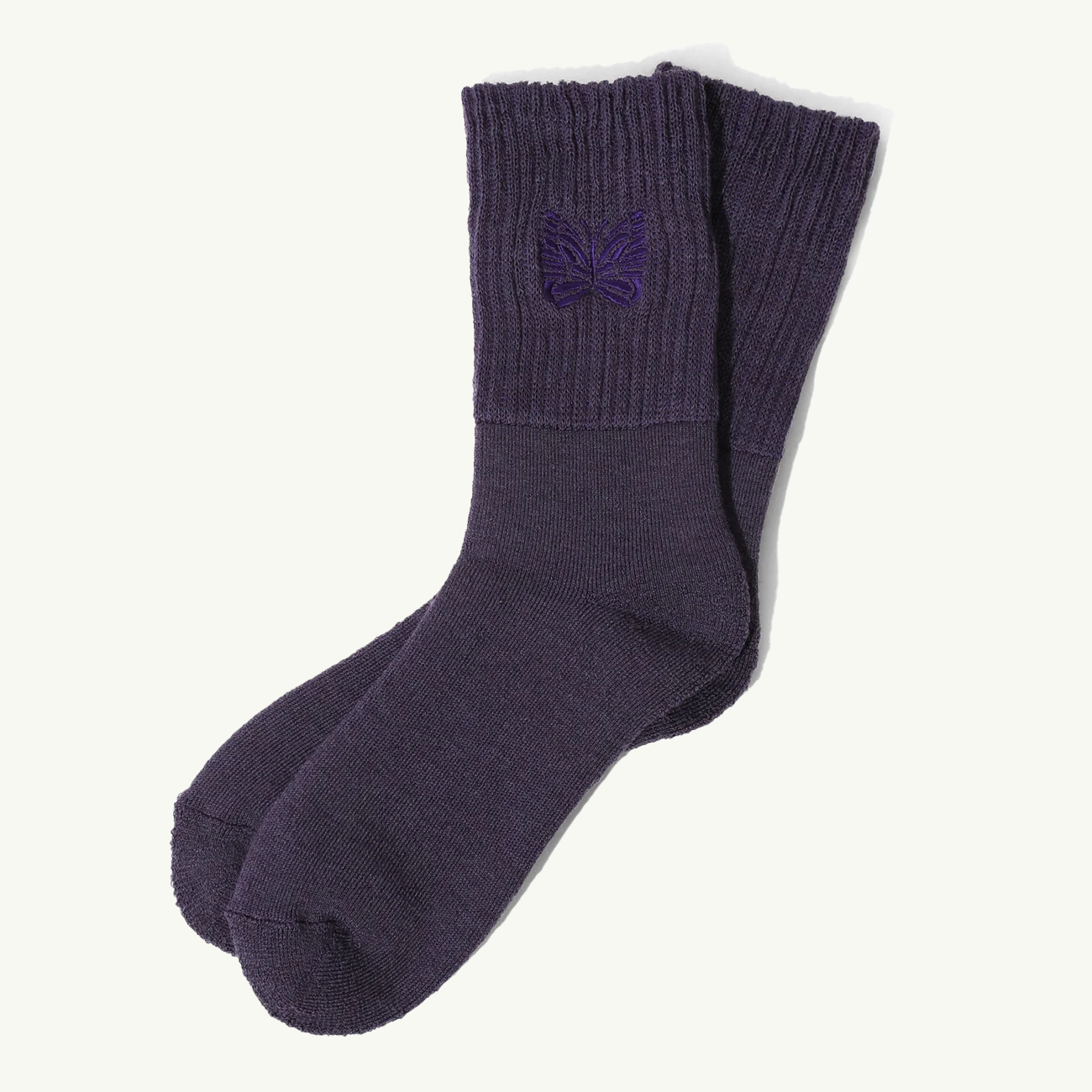 Rib Socks Shetland Wool - Twilight