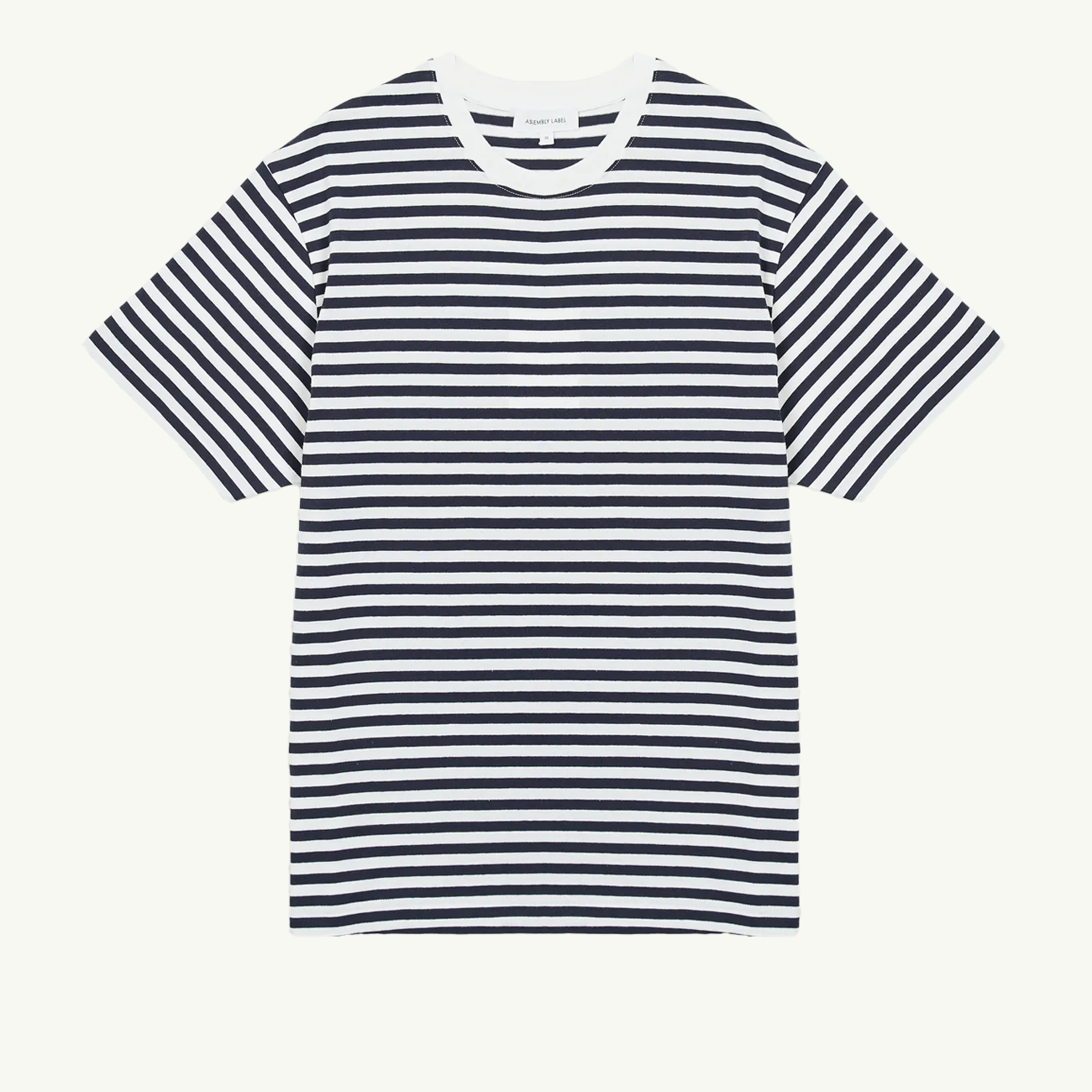 Grayson Stripe Tee - True Navy/White