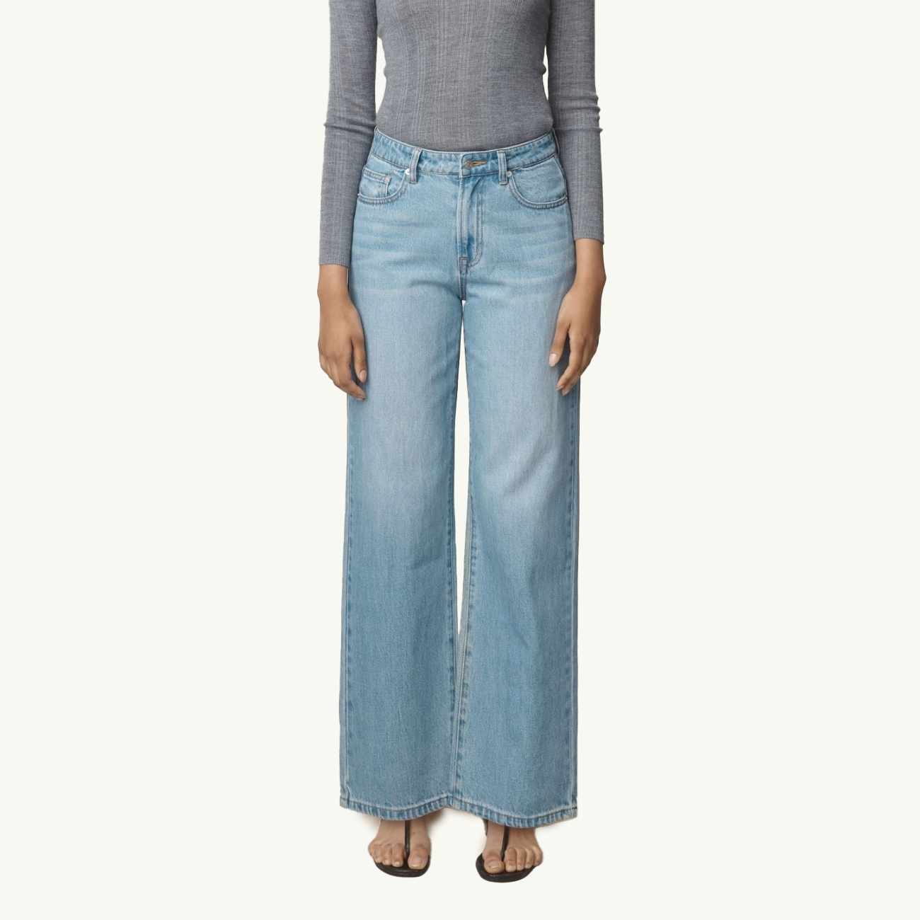 Wide Leg Jean - Classic Wash