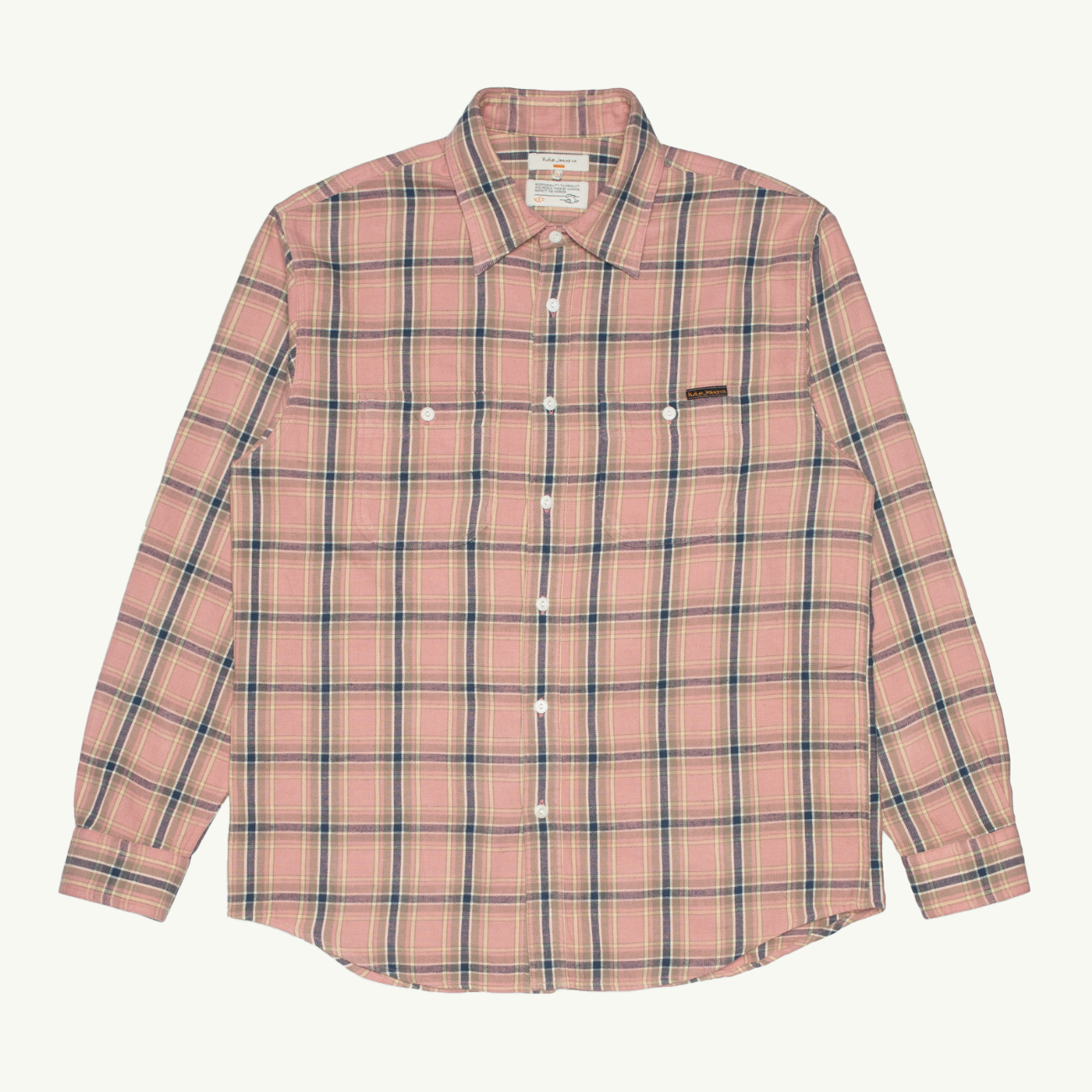 Julian Worker Shirt Checked - Pink