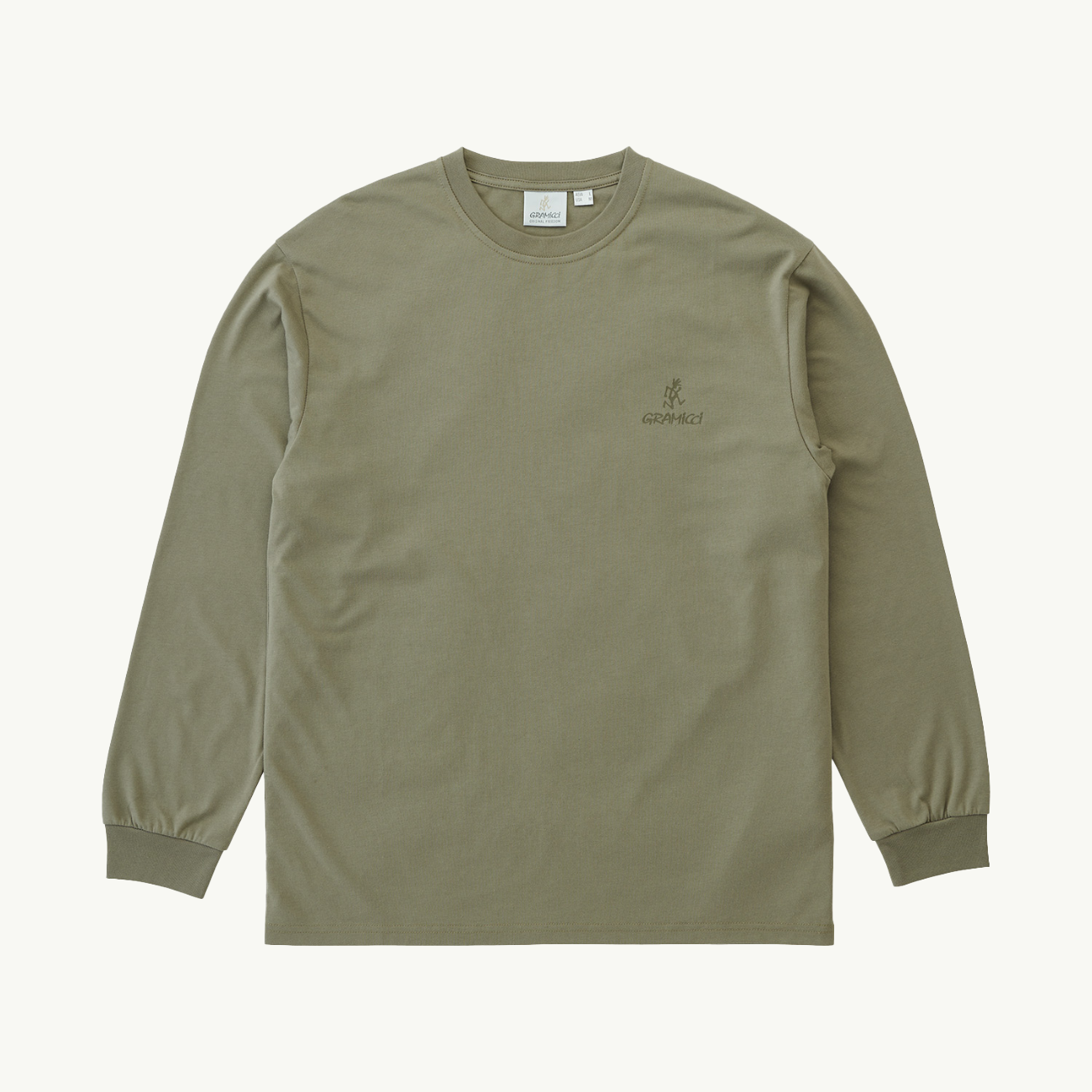 One Point Logo LS Tee - Khaki