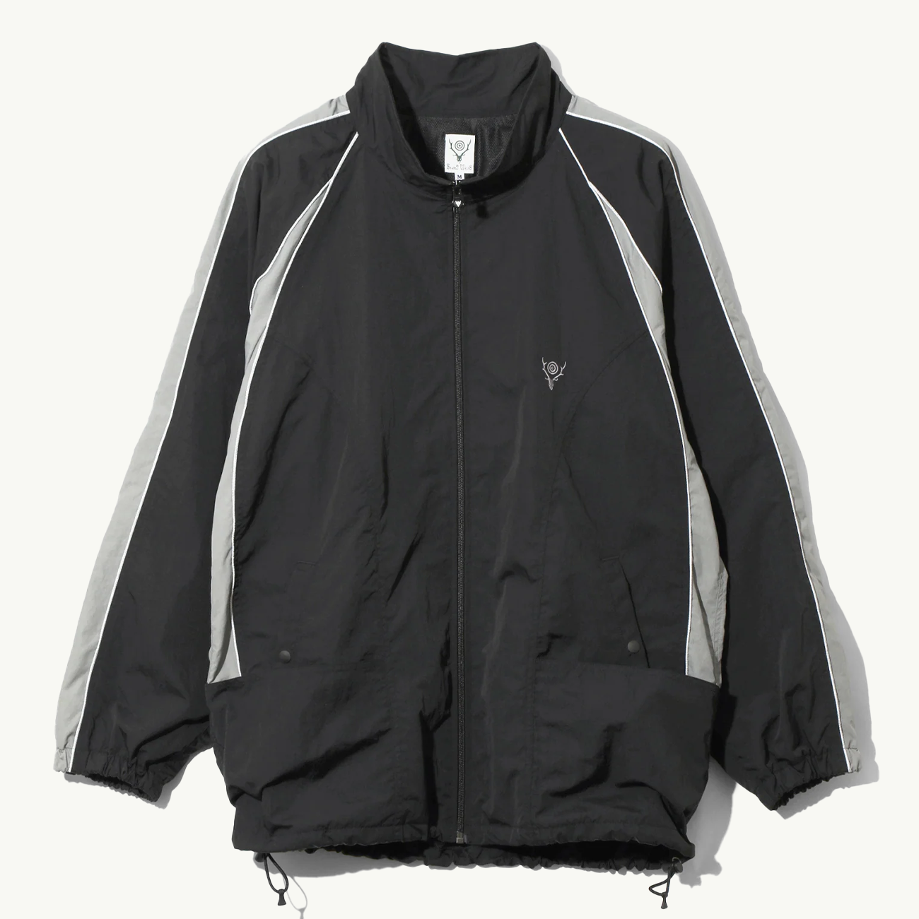 Warm-Up Nylon Tussah Jacket - Black