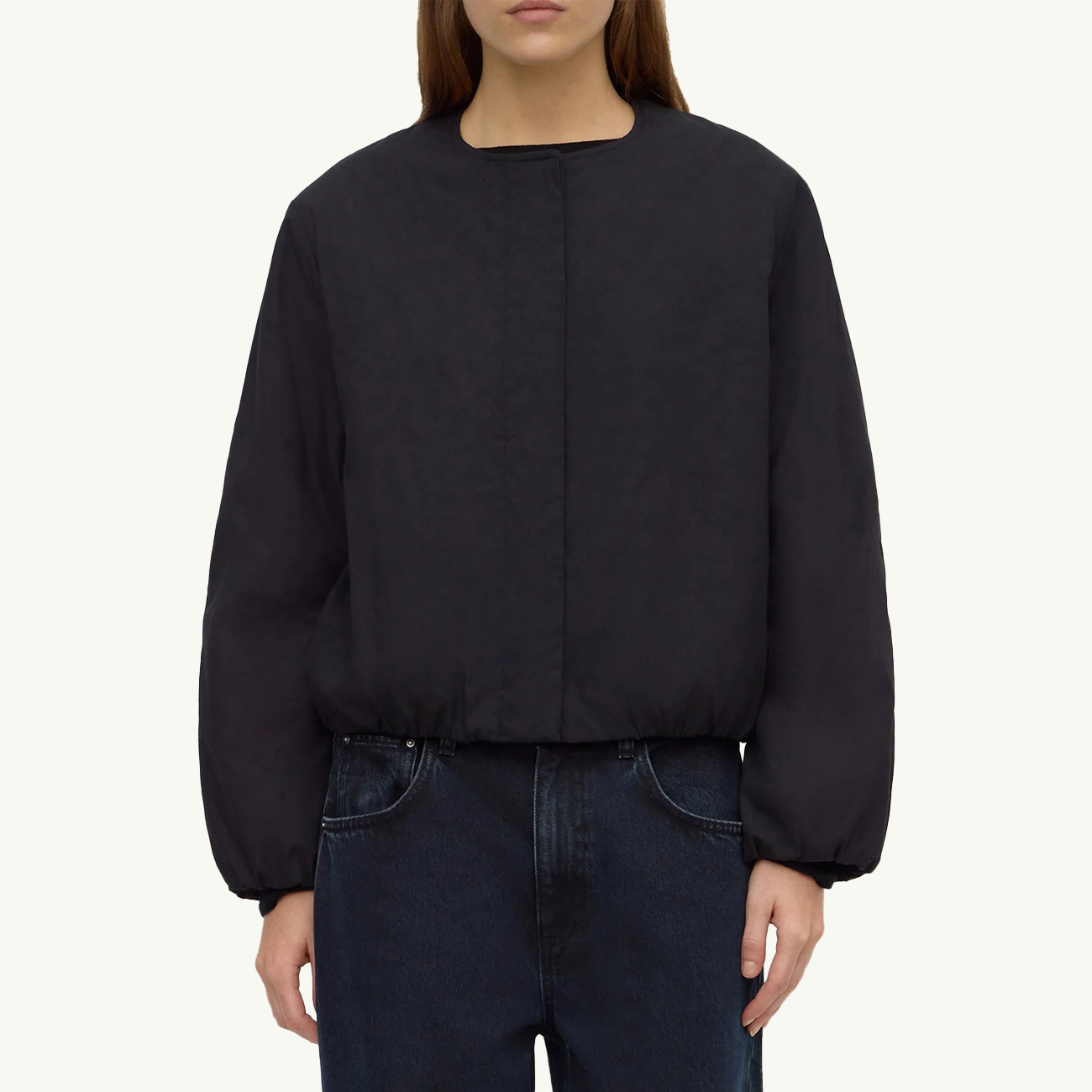 Zoie Padded Bomber Jacket - Navy