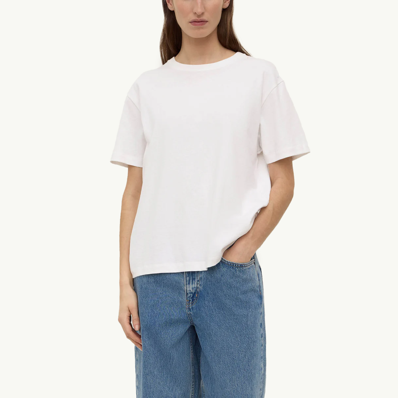 Womens Organic Base Tee - White