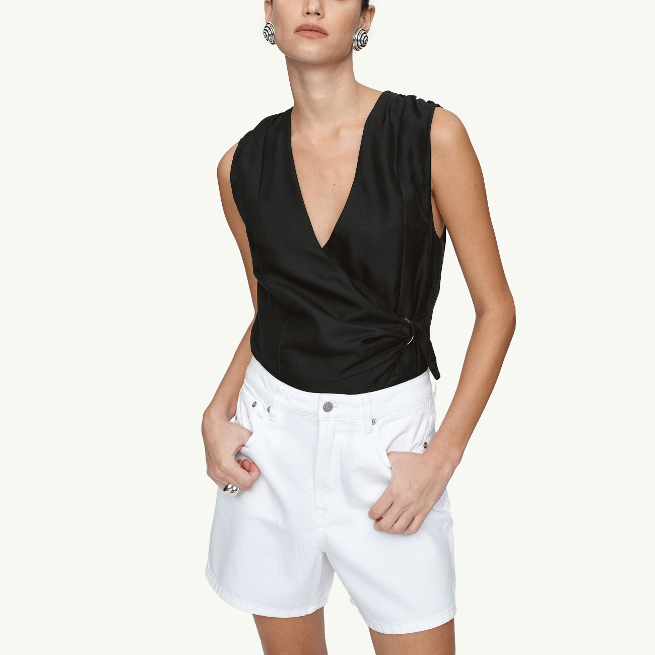 Classic Jean Short - Blanc