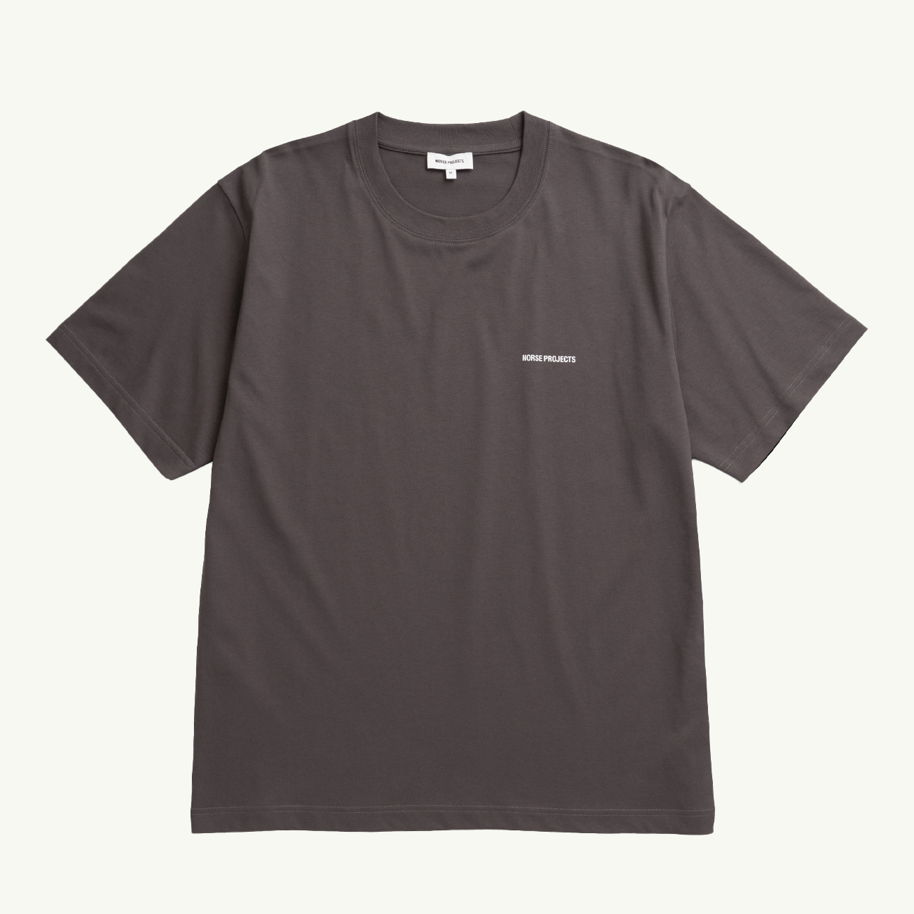 Dyrehaven Organic Logo Print T-Shirt - Shale