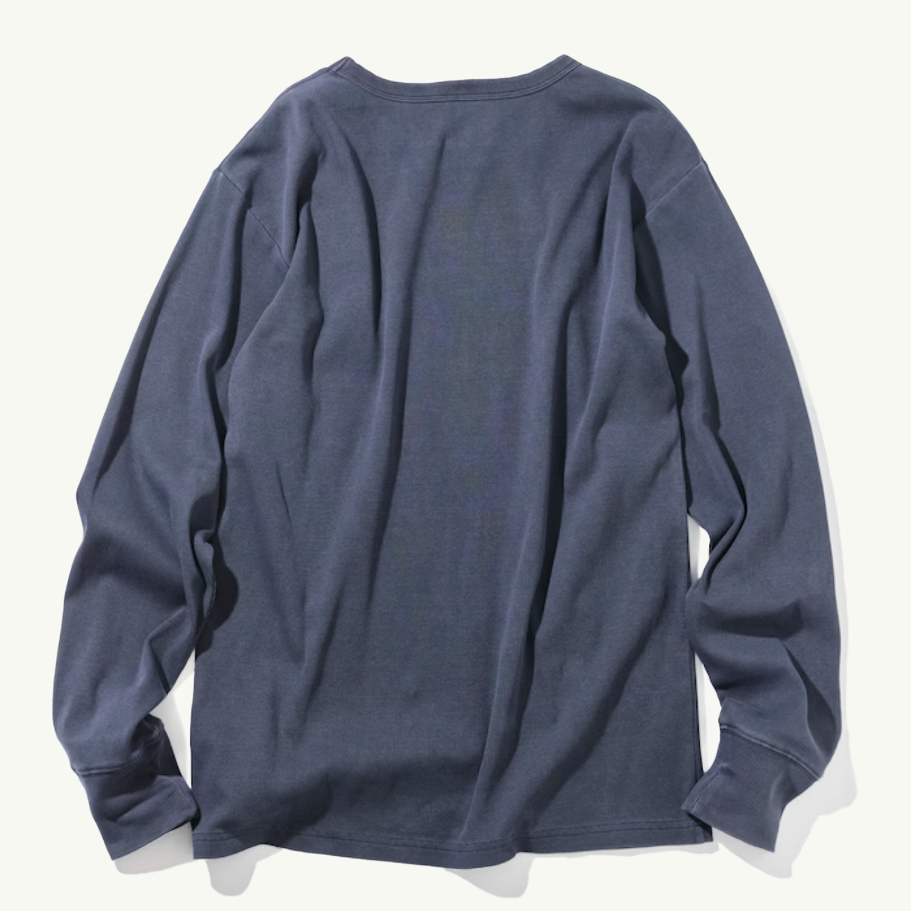 Rib Long Sleeve Tee - Pigment Navy