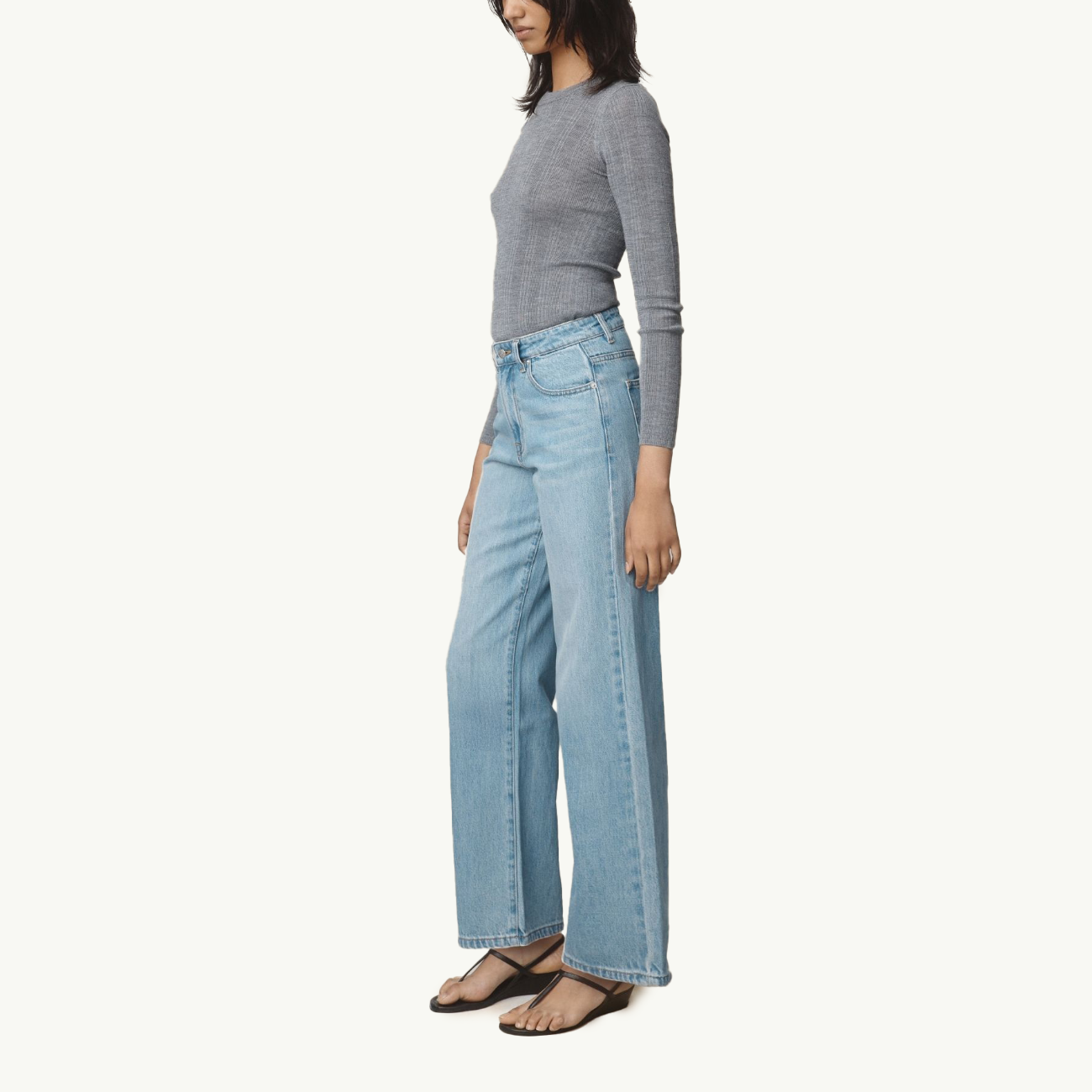 Wide Leg Jean - Classic Wash