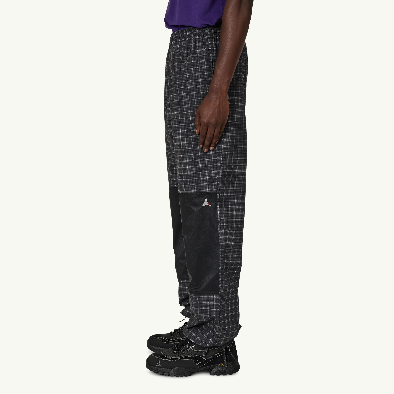 Aair Floweave Printed Check Pants - Anthracite