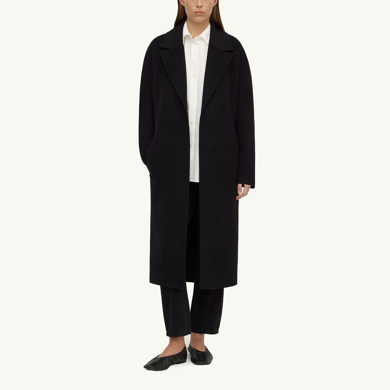 Ivy Wool Coat - Black