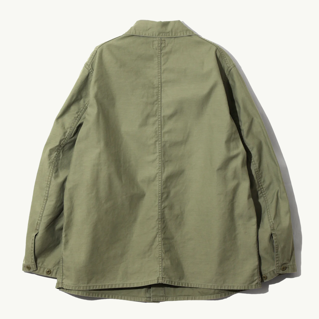 Reversed Sateen Coverall Jacket - Olive