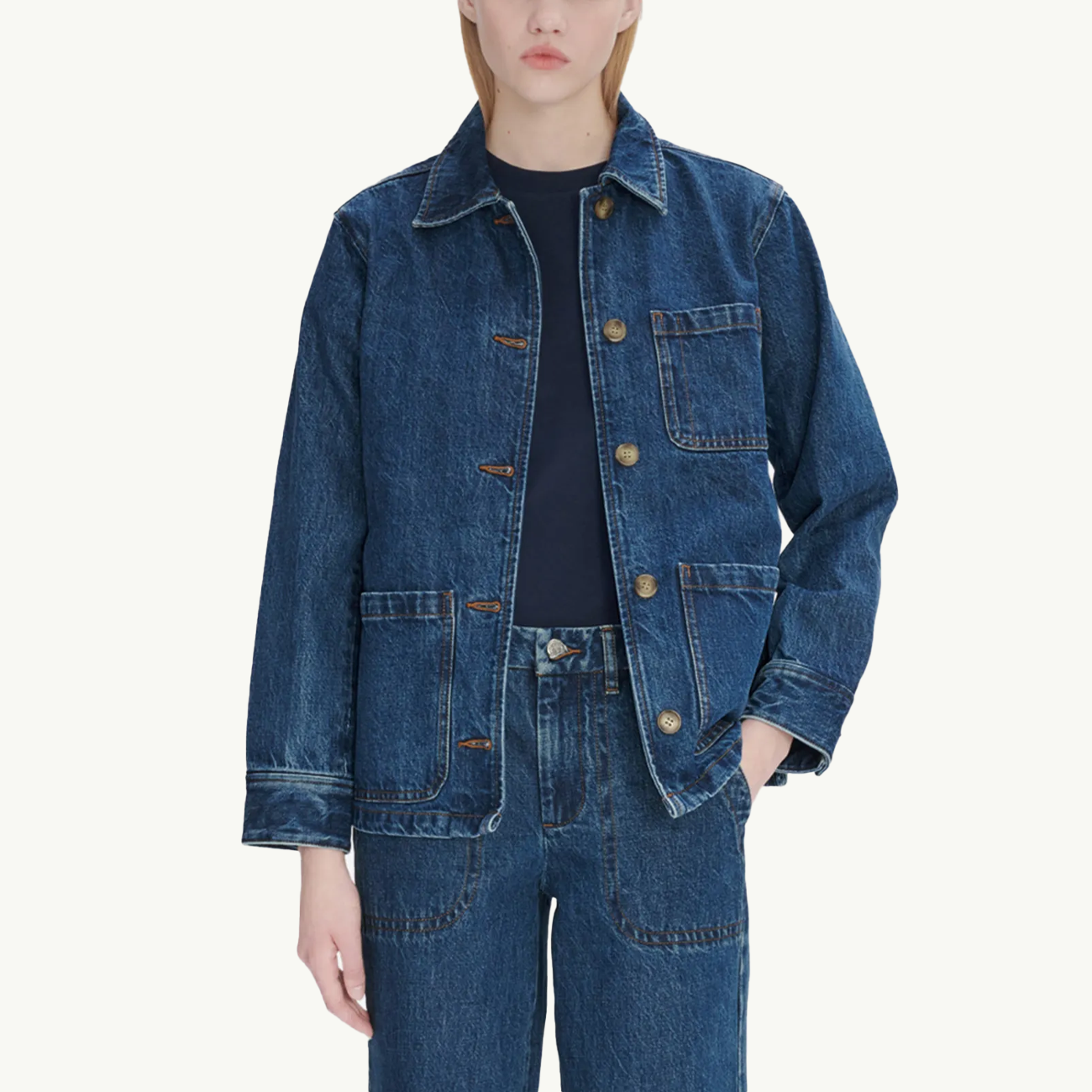 Women's Silvana Logo Jacket - Washed Indigo