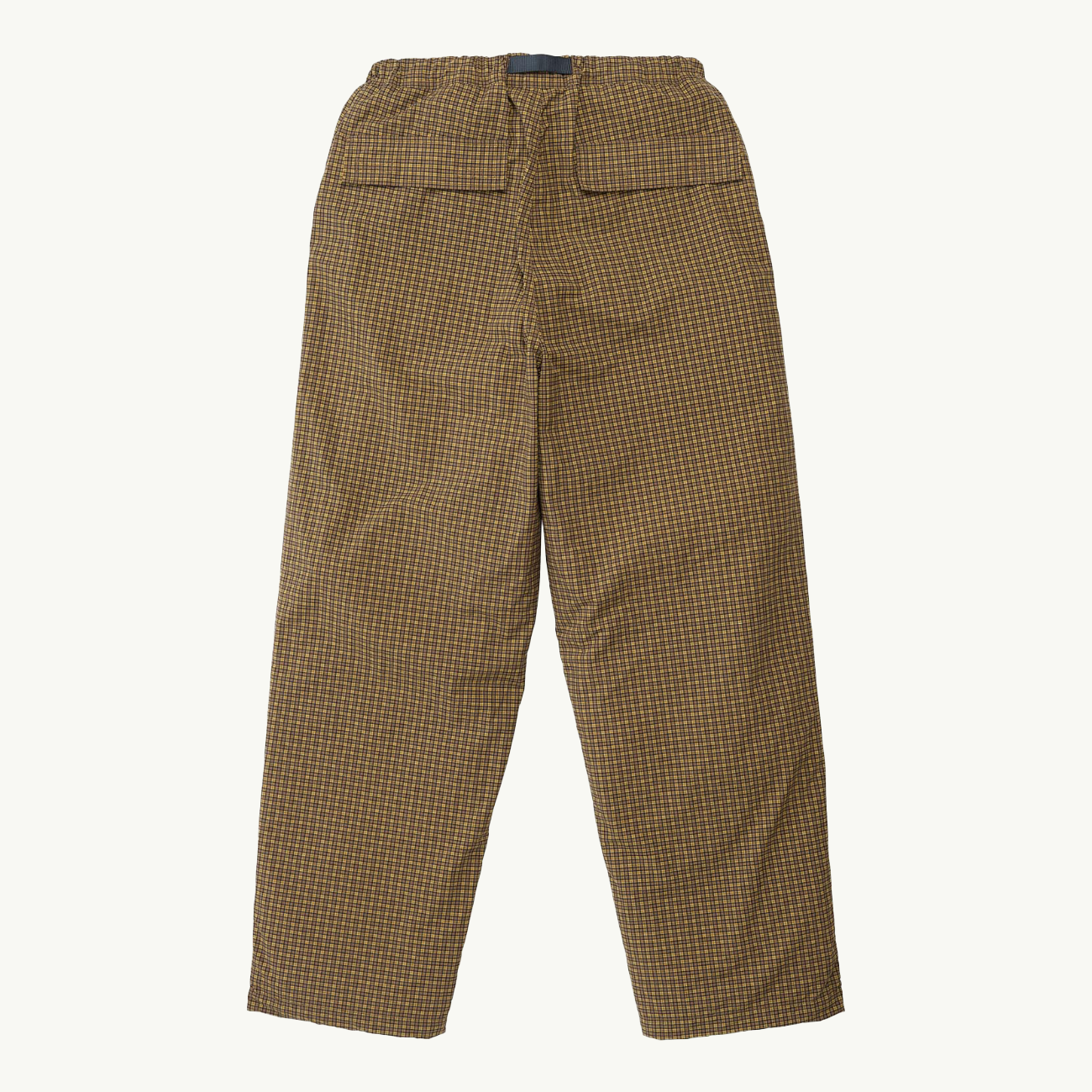 Mini Check Nylon Pant - Brown Check