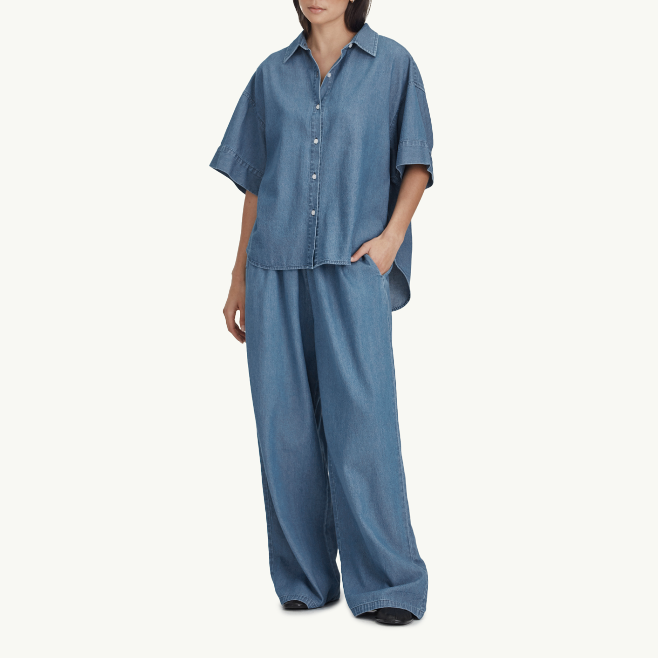 Women's Pull On Pant - Chambray