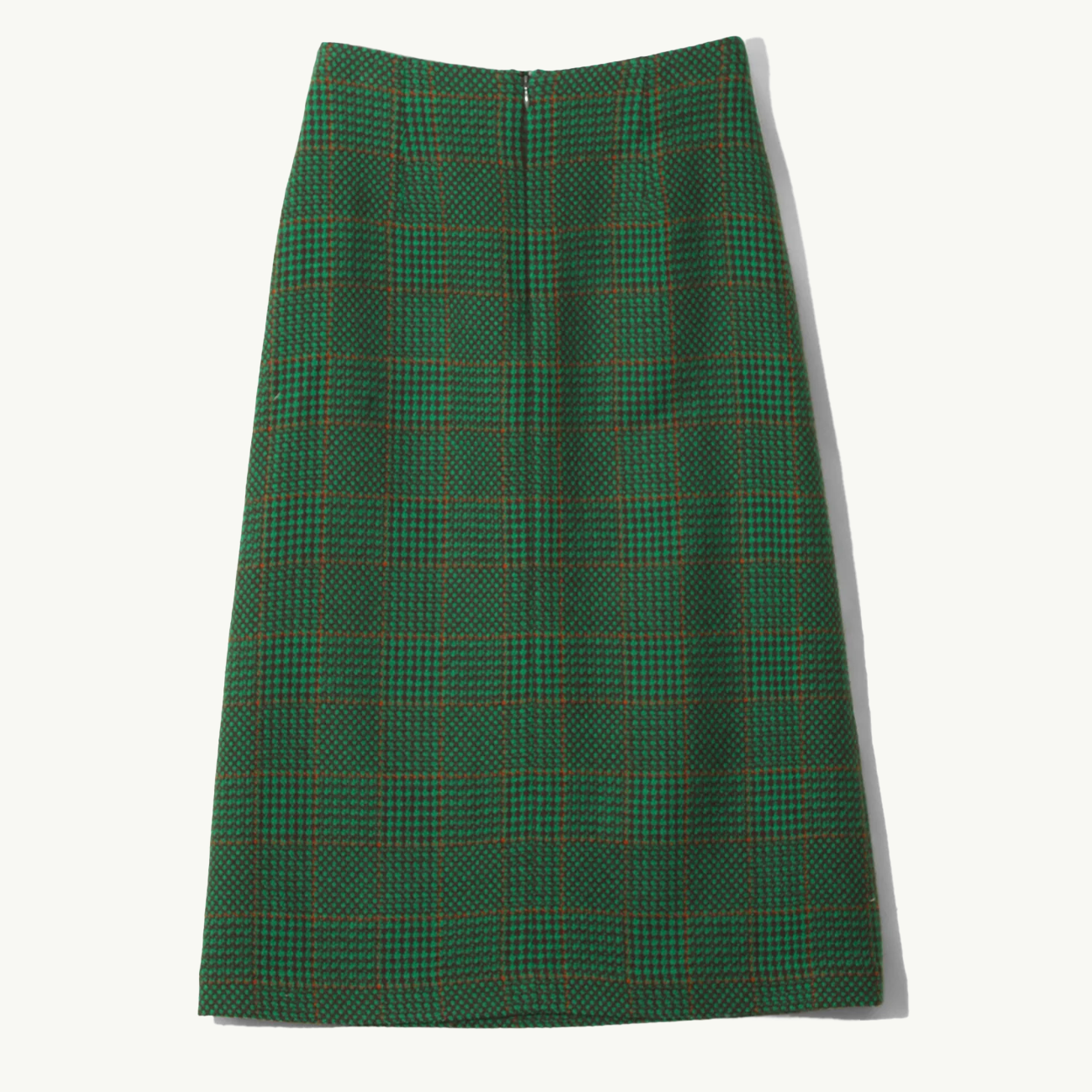 C.C. Houndstooth Skirt - Green