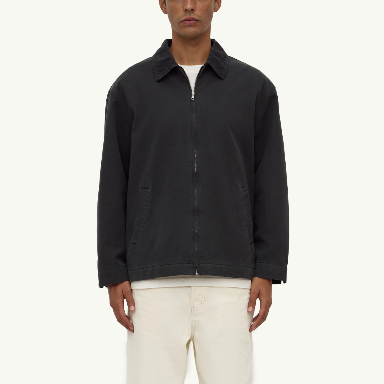 Joey Cotton Jacket - Washed Black
