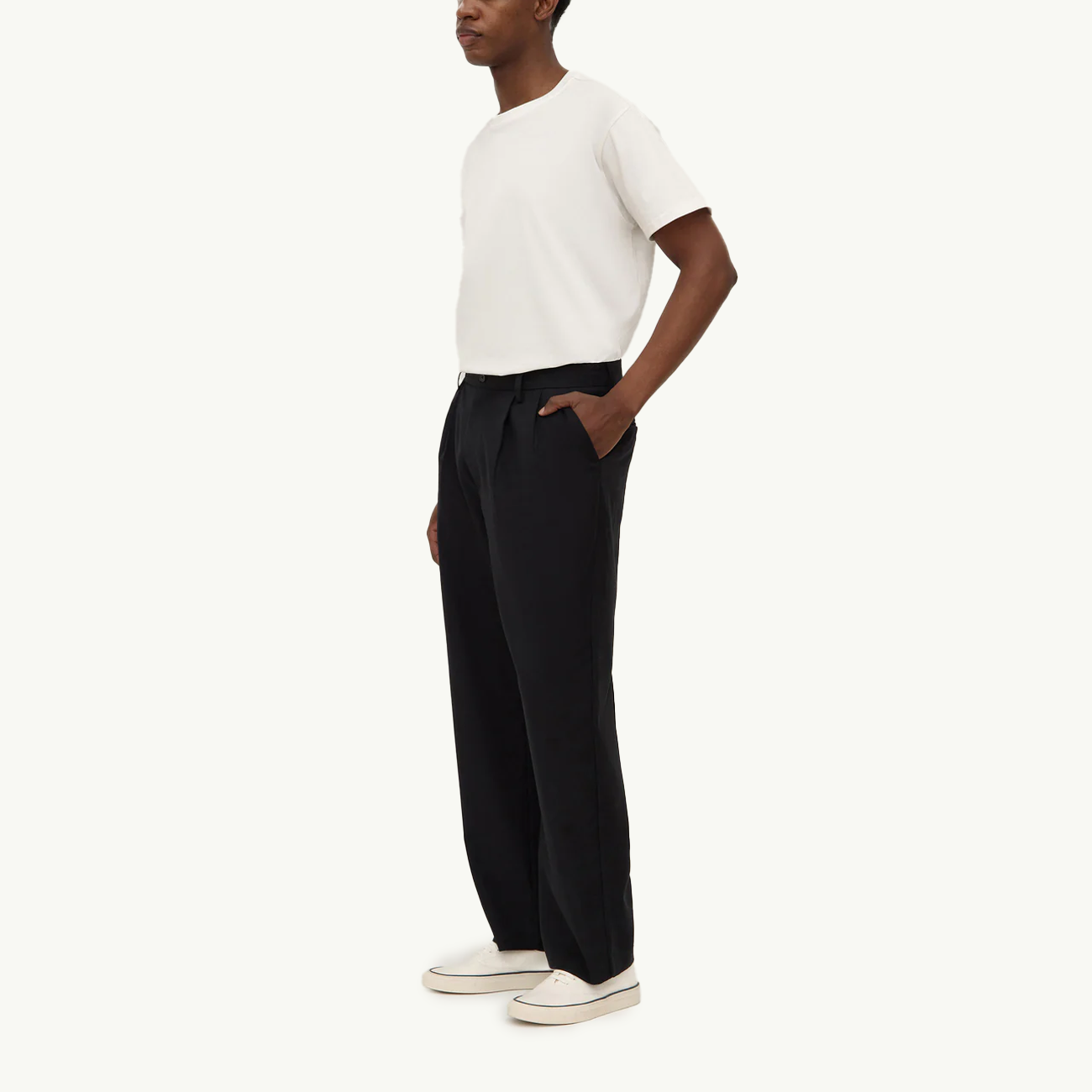 Mason Wool Pant - Black