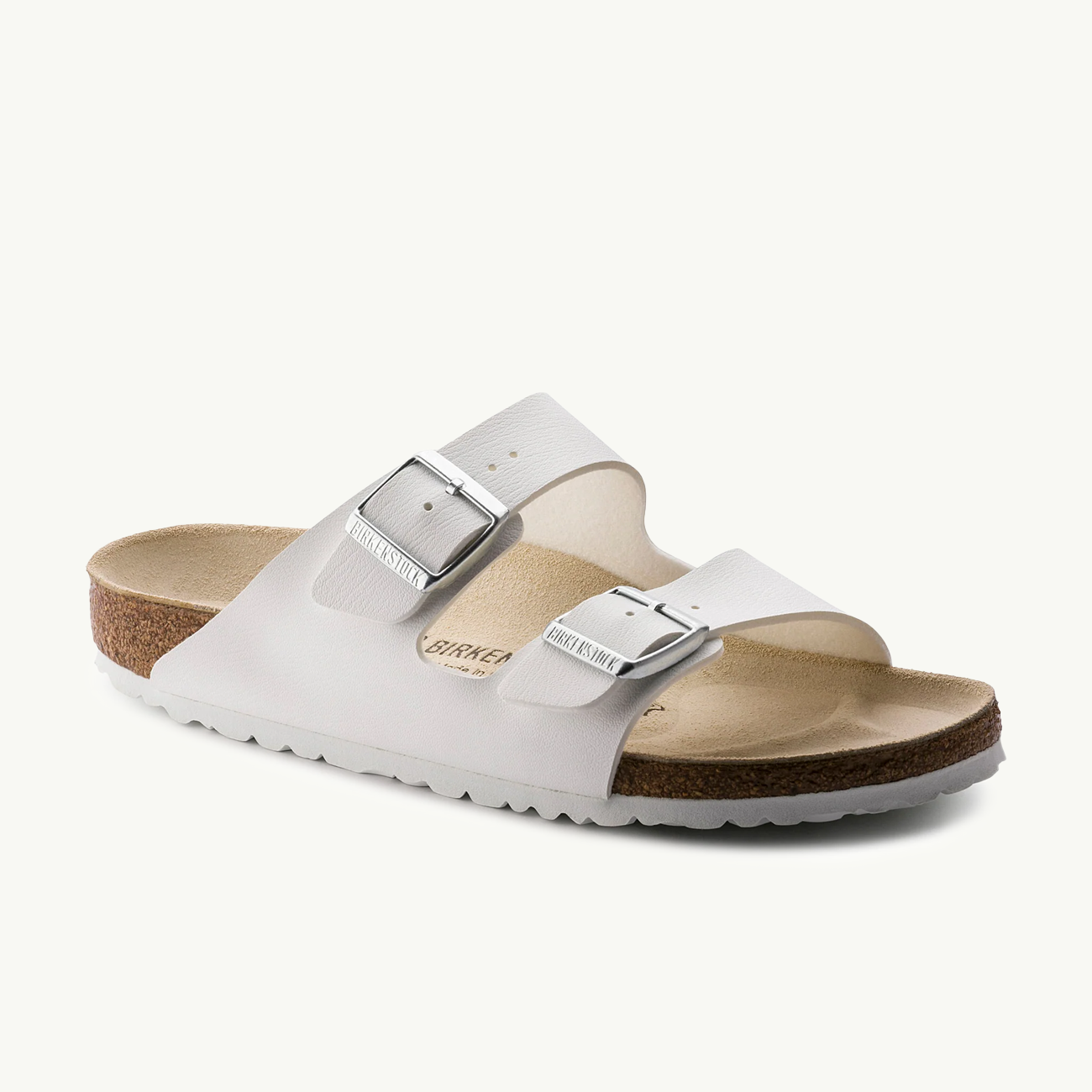 Arizona Smooth Leather Narrow - White