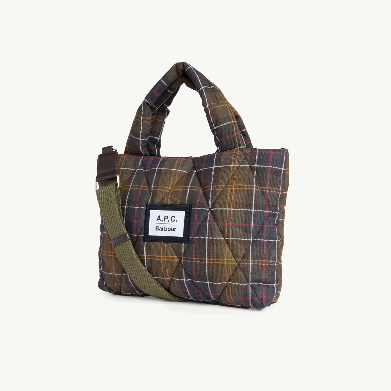 Barbour x A.P.C. Quilted Crossbody Bag - Classic Tartan