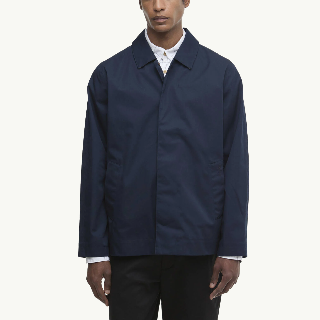 Short Rokig Waterproof Jacket - Navy/Highland Loch