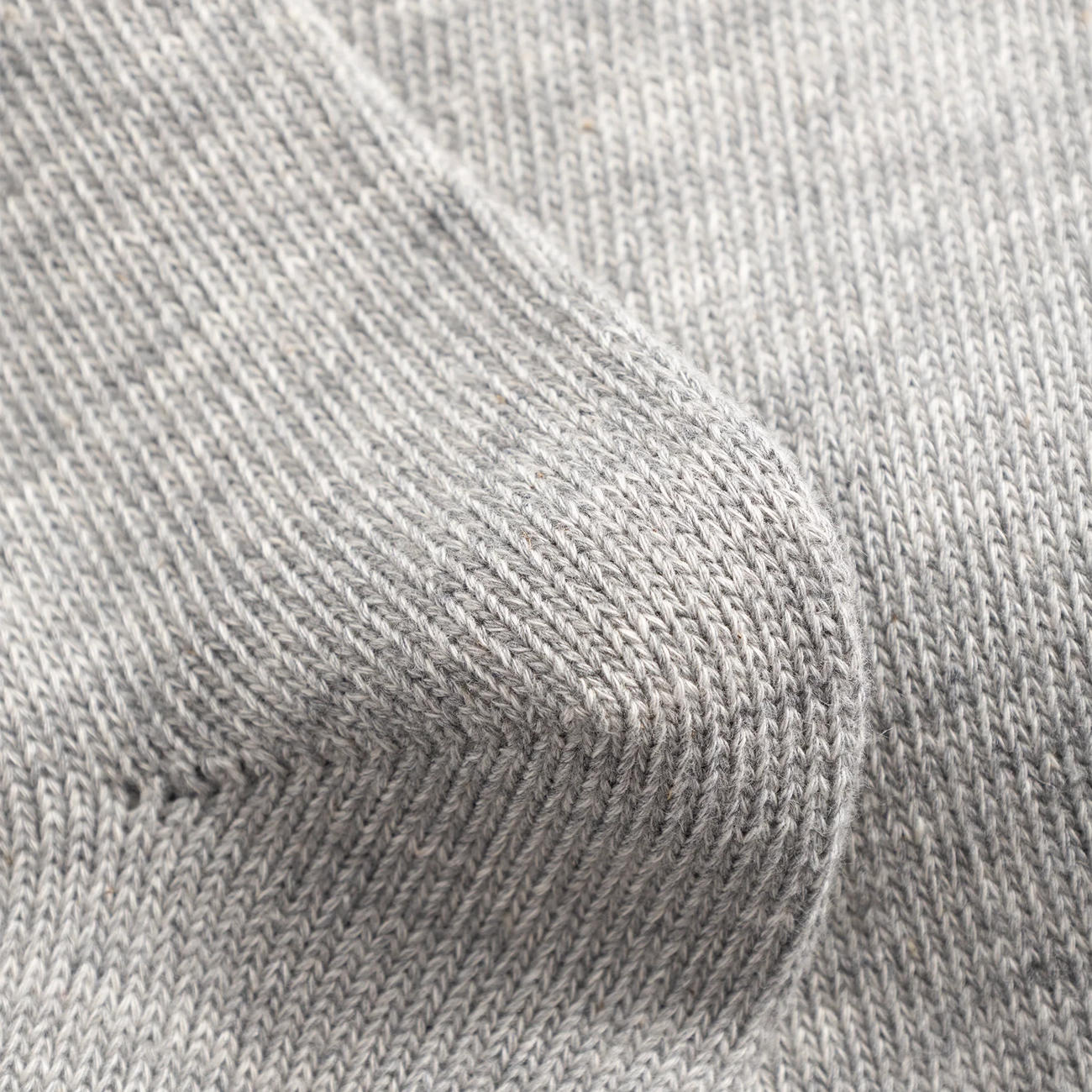 Bykle Heavy Cotton Twist Sock - Light Grey Melange