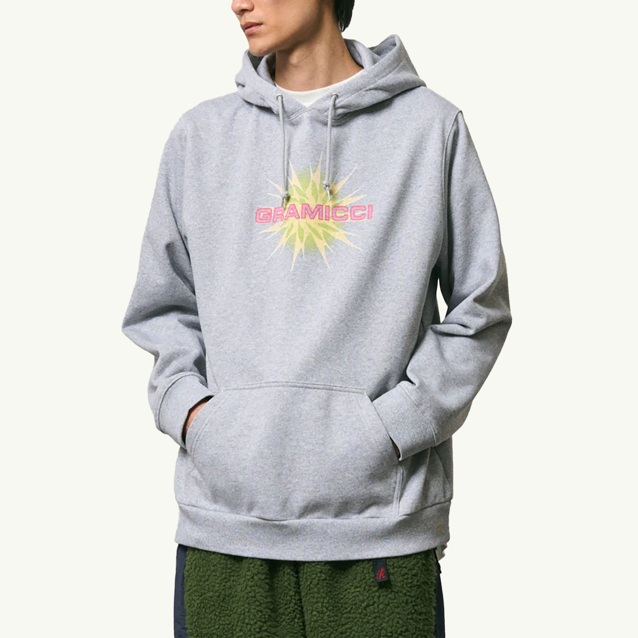 Starburst Hooded Sweatshirt - Grey Heather