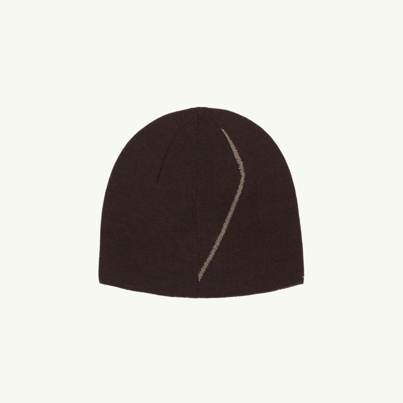 Logo Wool Beanie - Brown